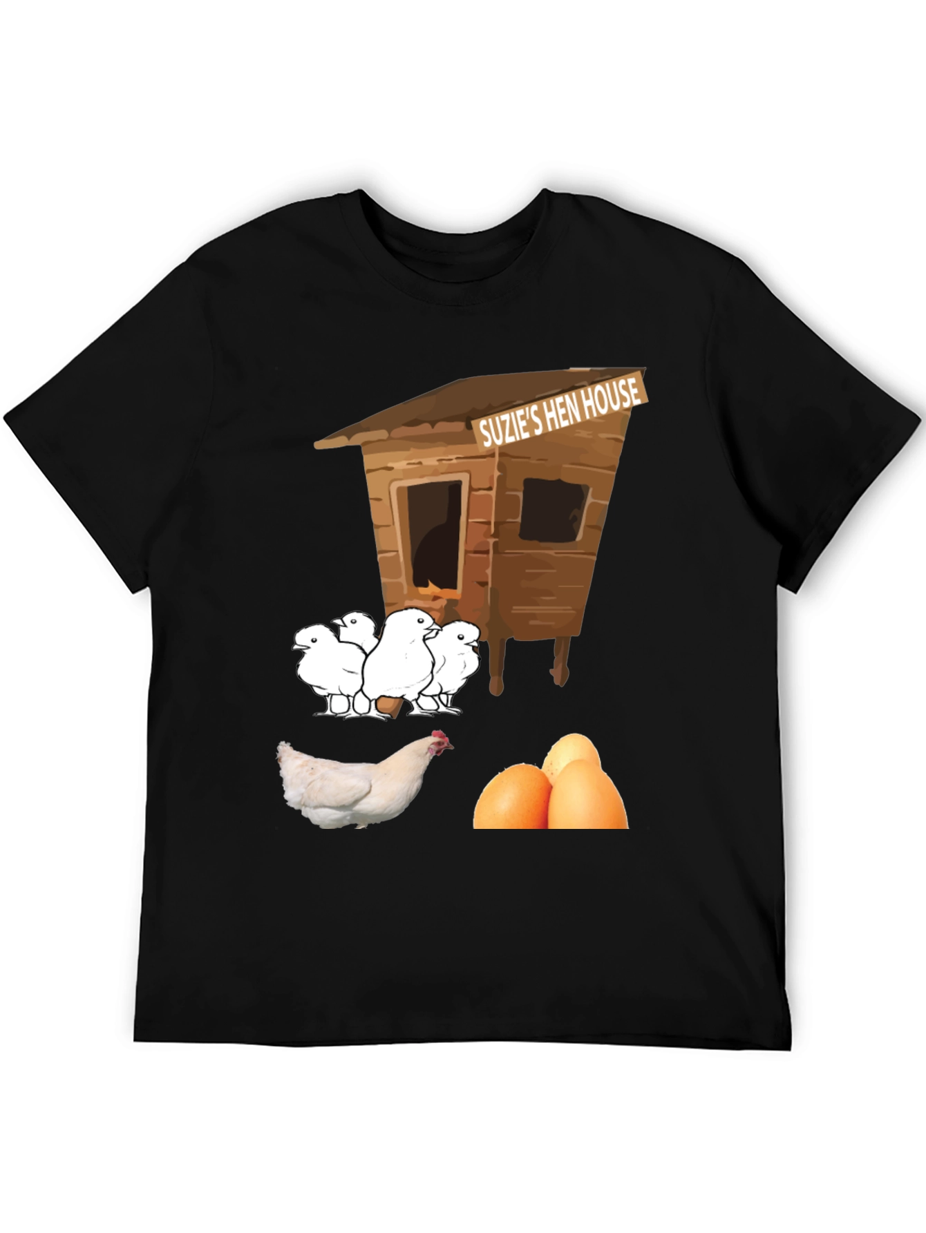 Funny Suzies Hen House T-Shirt Chicken & Eggs