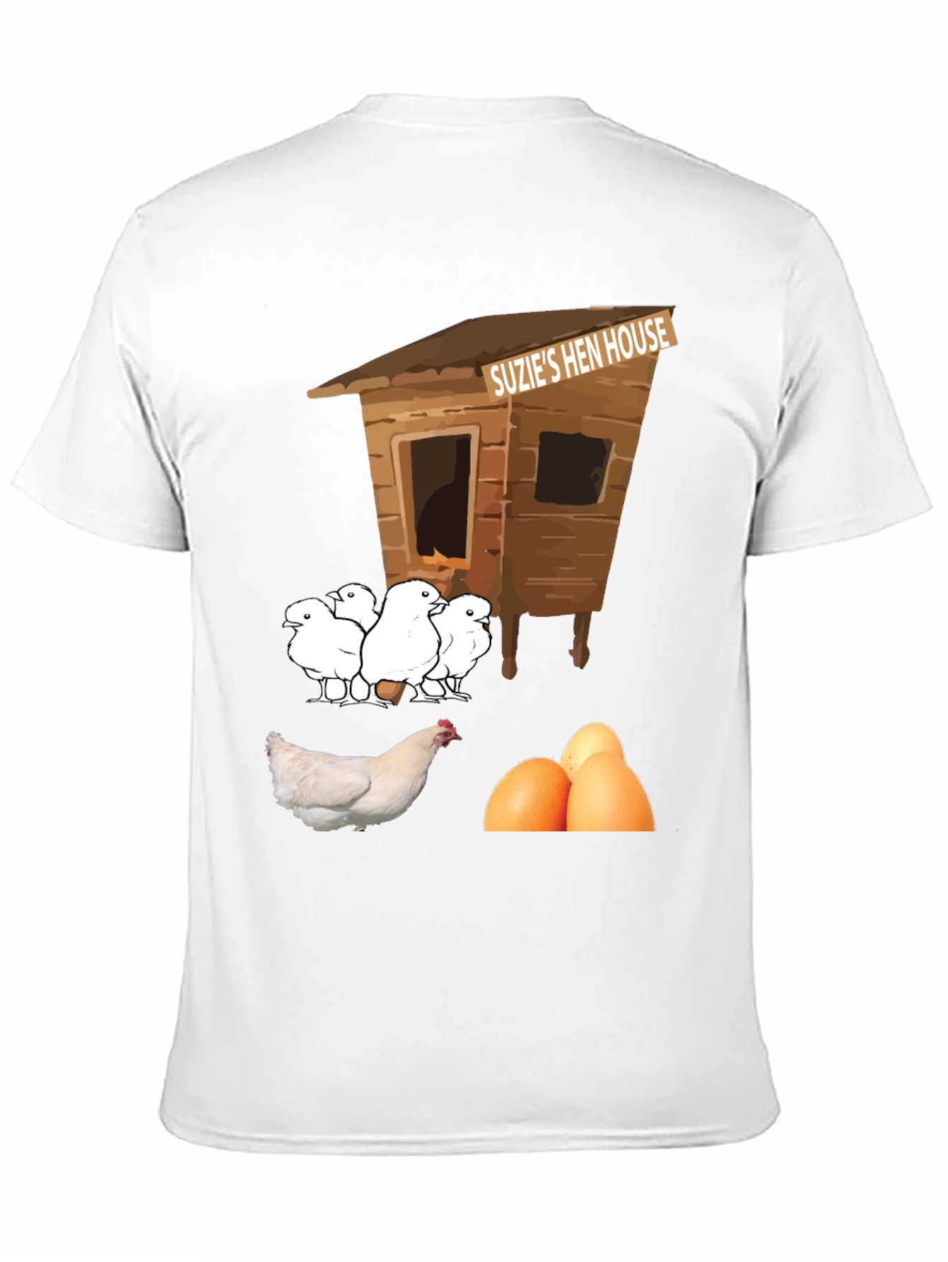 Funny Suzies Hen House T-Shirt Chicken & Eggs