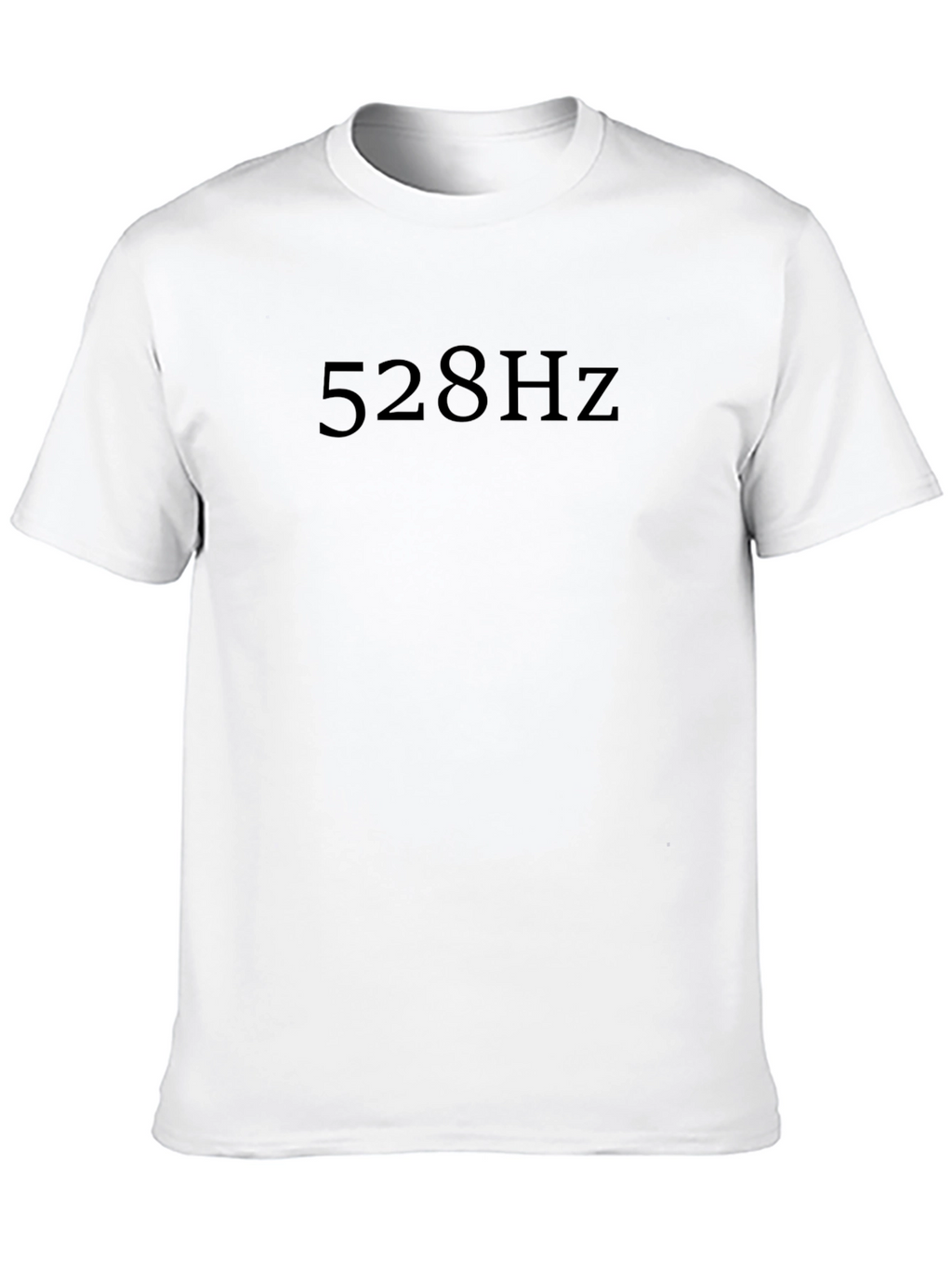 528Hz Black T-Shirt - Frequency of Love Tee