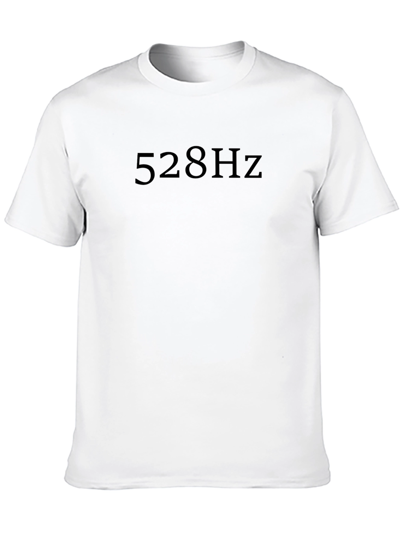 528Hz Black T-Shirt - Frequency of Love Tee