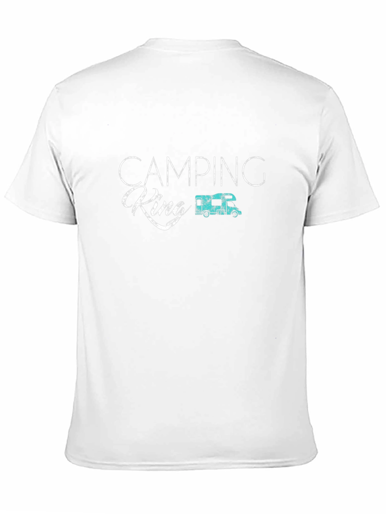 Camping King Graphic Tee - Black Cotton T-Shirt