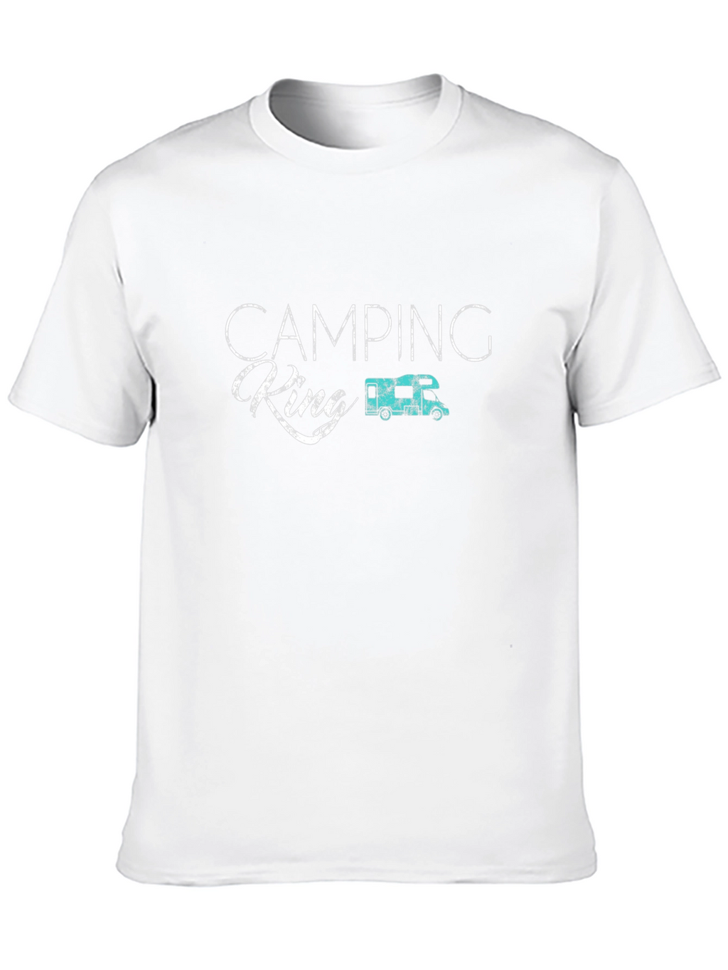 Camping King Graphic Tee - Black Cotton T-Shirt
