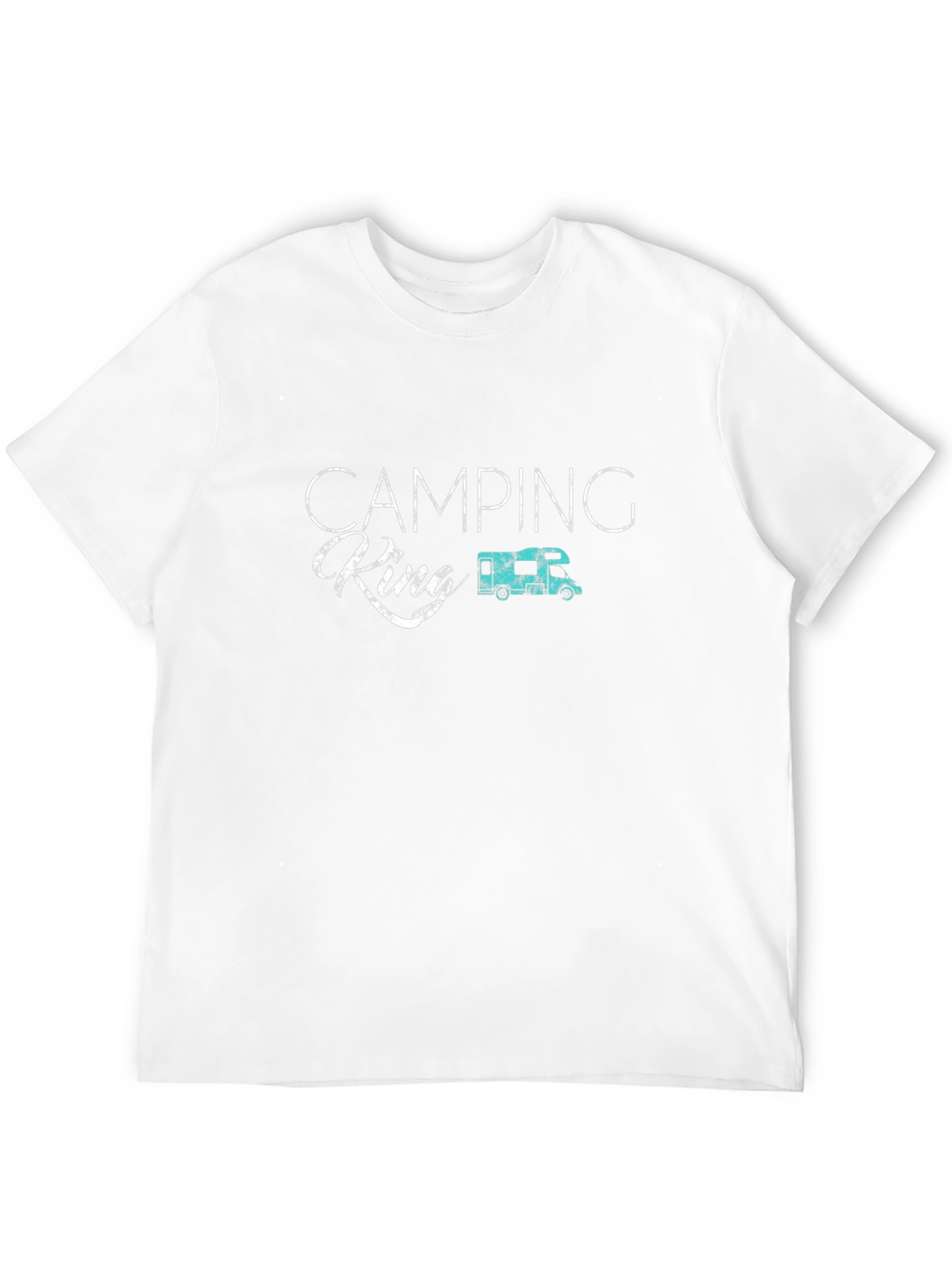 Camping King Graphic Tee - Black Cotton T-Shirt