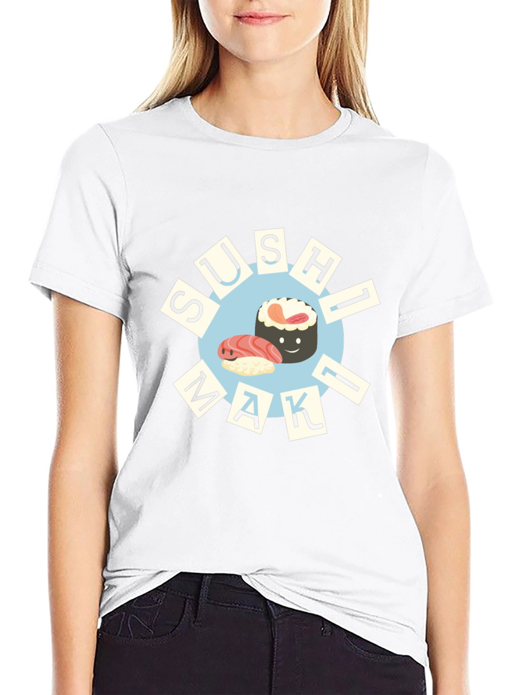 Sushi Maki T-Shirt - Cute Foodie Design