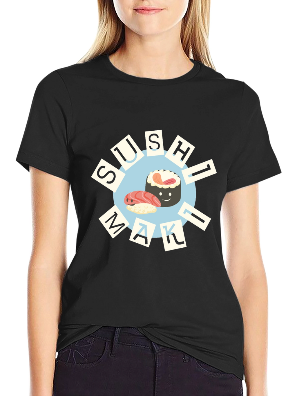 Sushi Maki T-Shirt - Cute Foodie Design