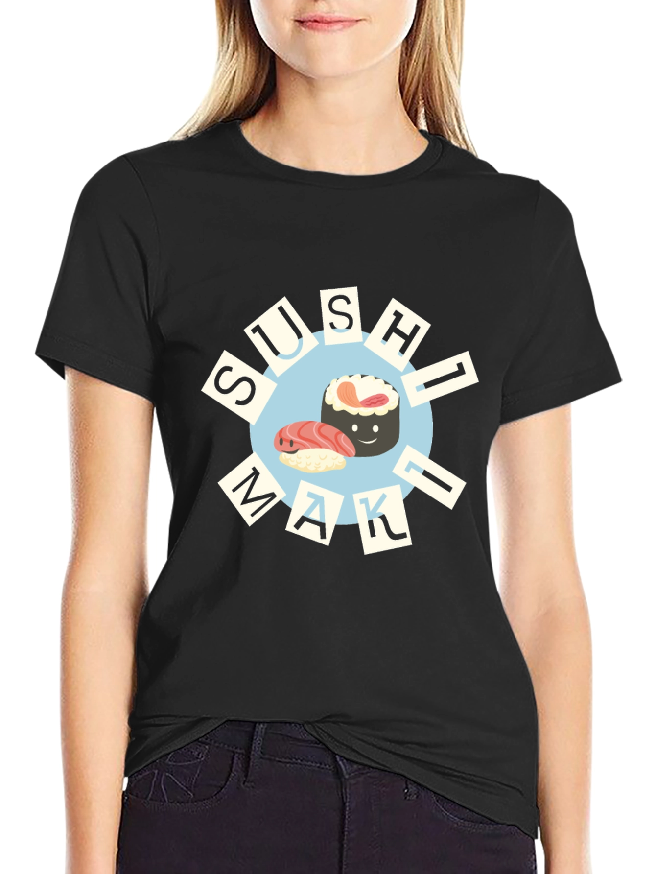 Sushi Maki T-Shirt - Cute Foodie Design