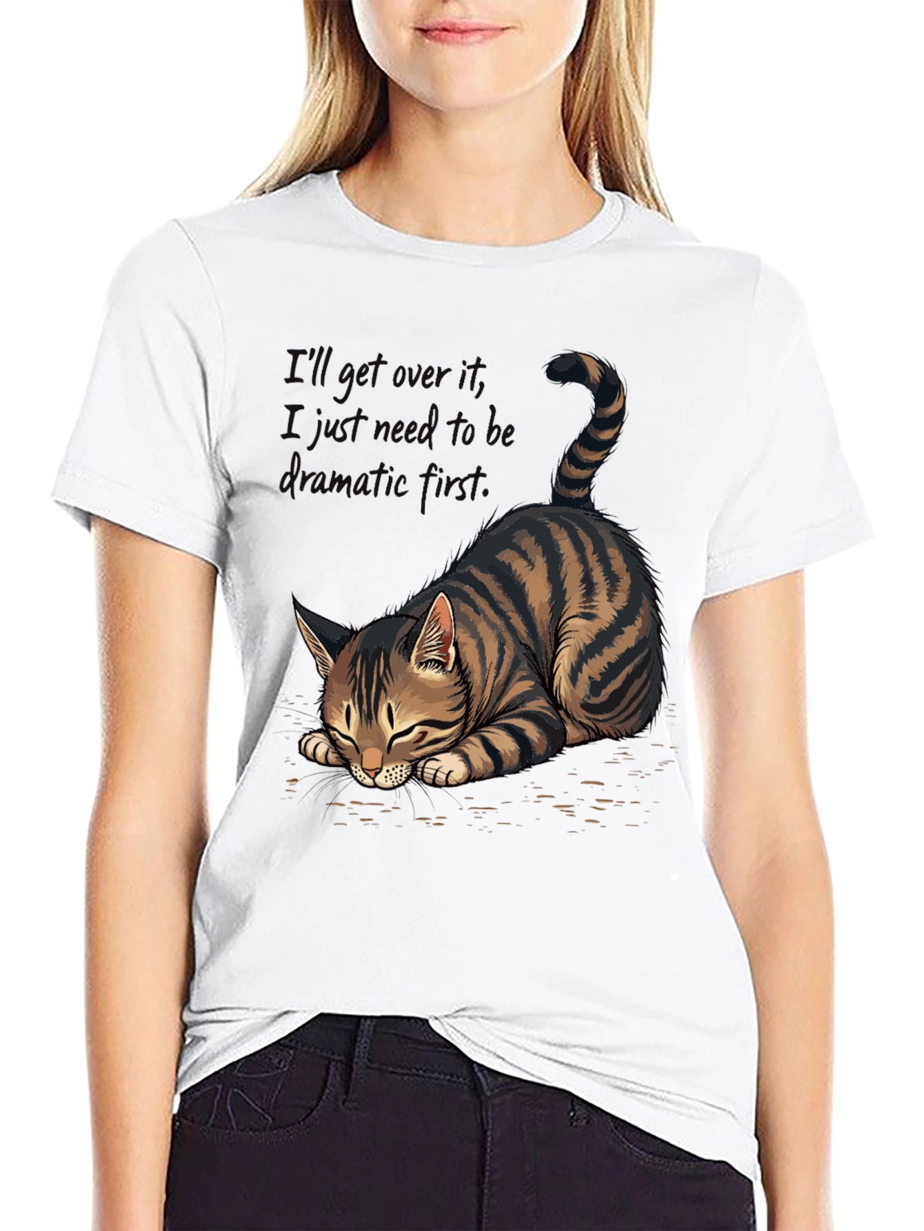 Dramatic Cat Tee