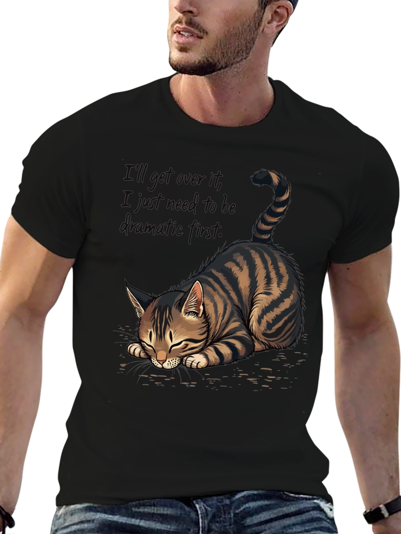 Dramatic Cat Tee