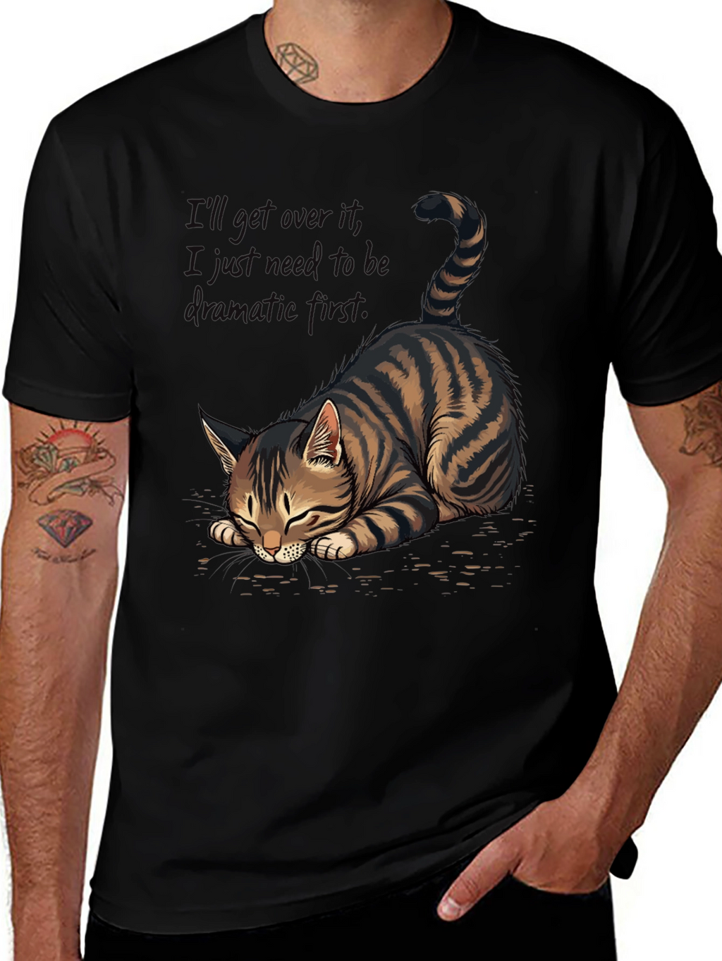 Dramatic Cat Tee