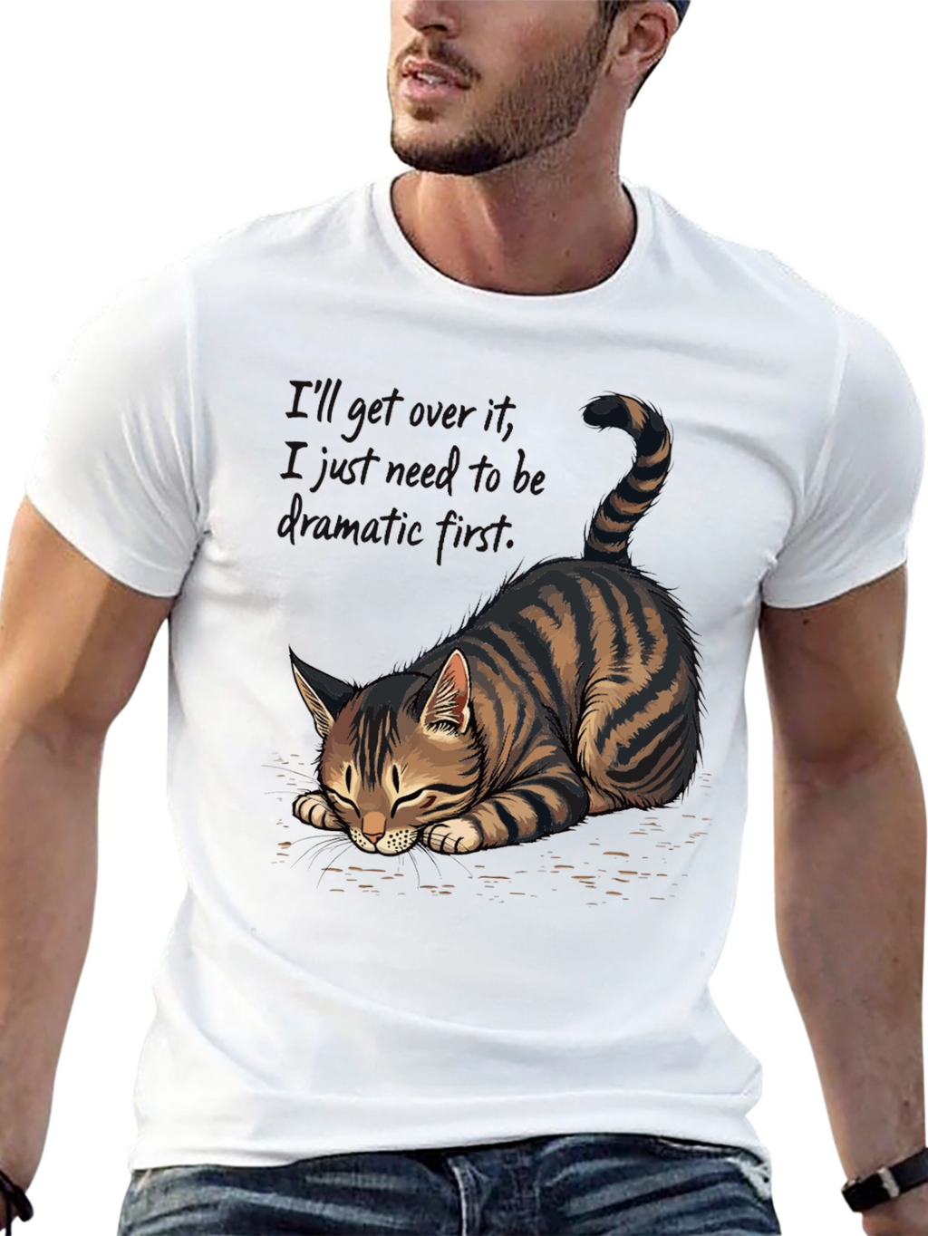 Dramatic Cat Tee