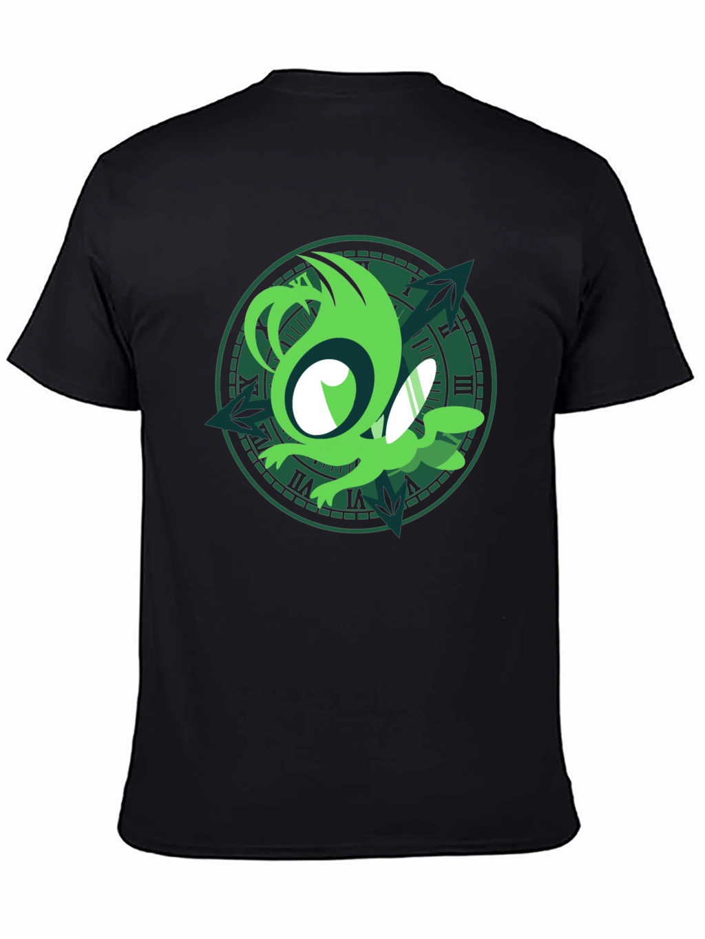 Green Creature Clock T-Shirt