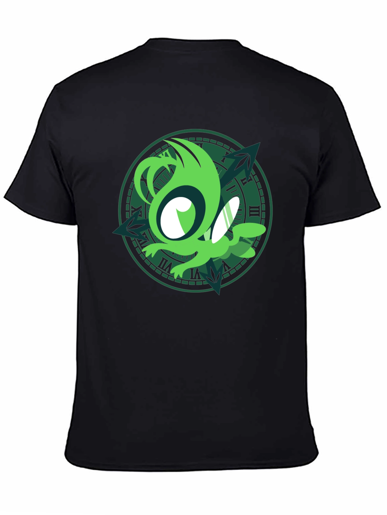 Green Creature Clock T-Shirt
