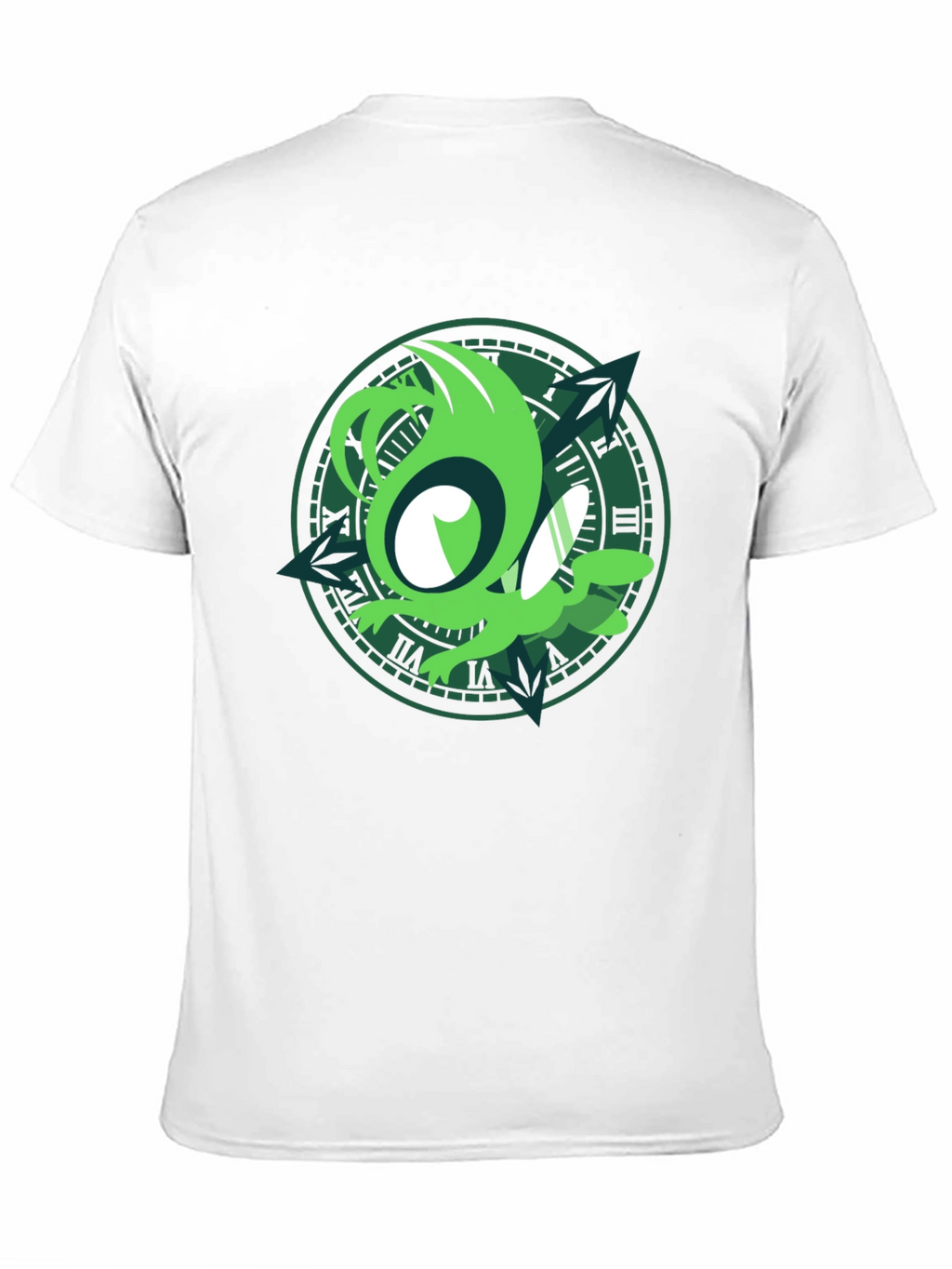 Green Creature Clock T-Shirt