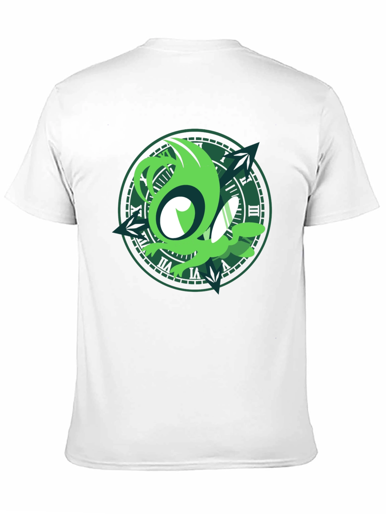 Green Creature Clock T-Shirt