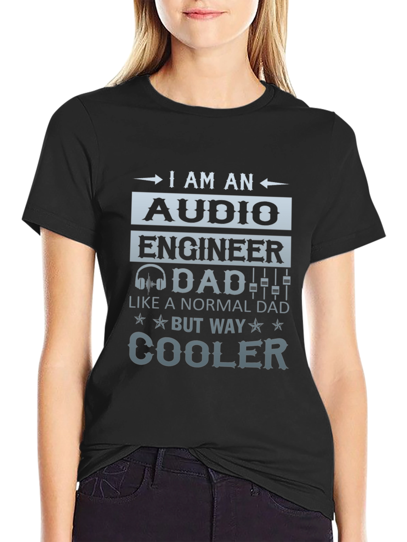 Audio Engineer Dad T-Shirt - Cool Dad Edition