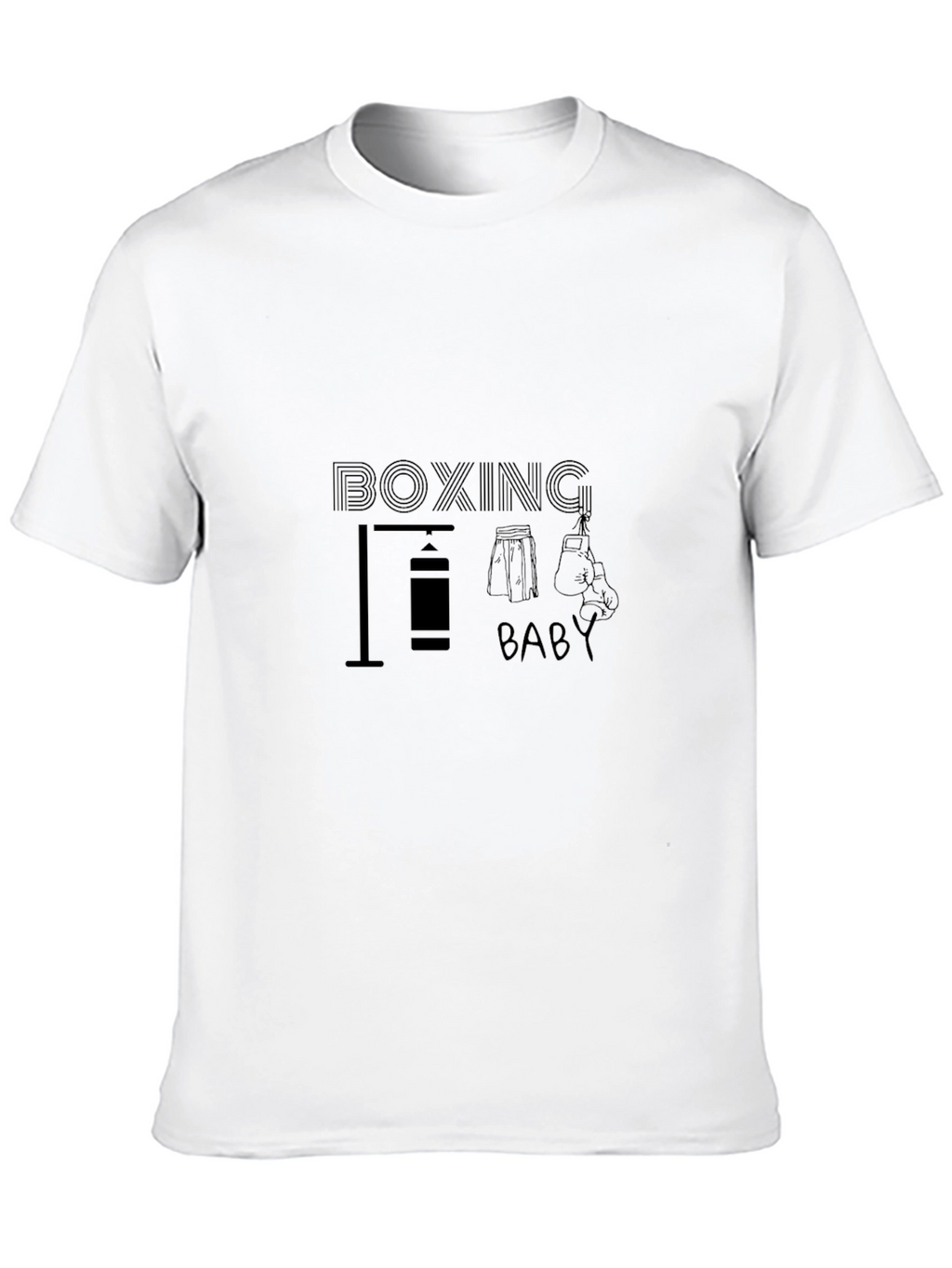 Boxing Baby Black T-Shirt