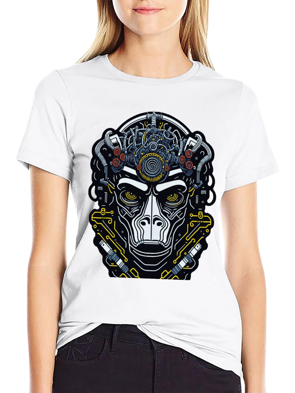 Cyberpunk Ape Graphic Tee - Unique Design