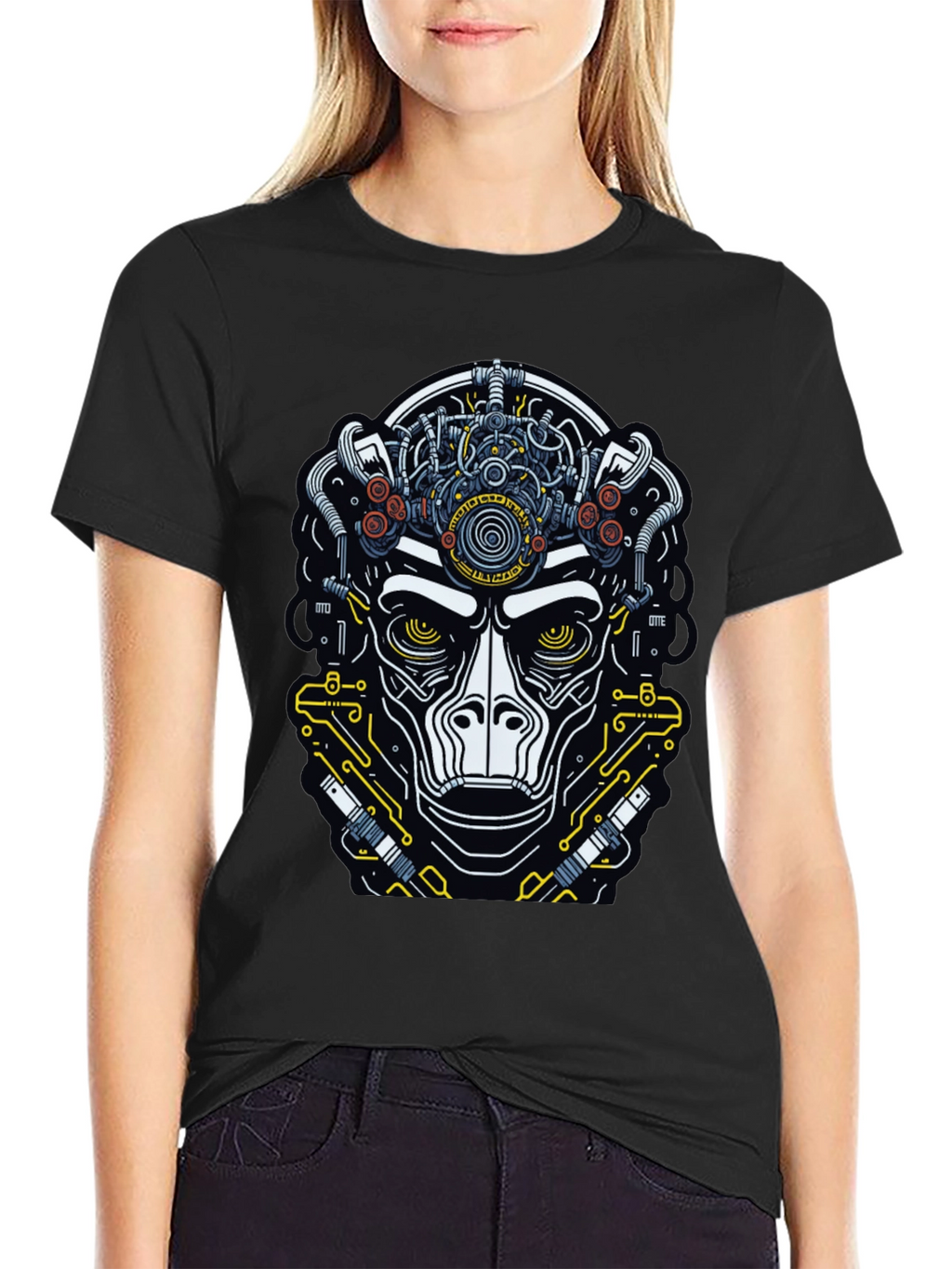 Cyberpunk Ape Graphic Tee - Unique Design