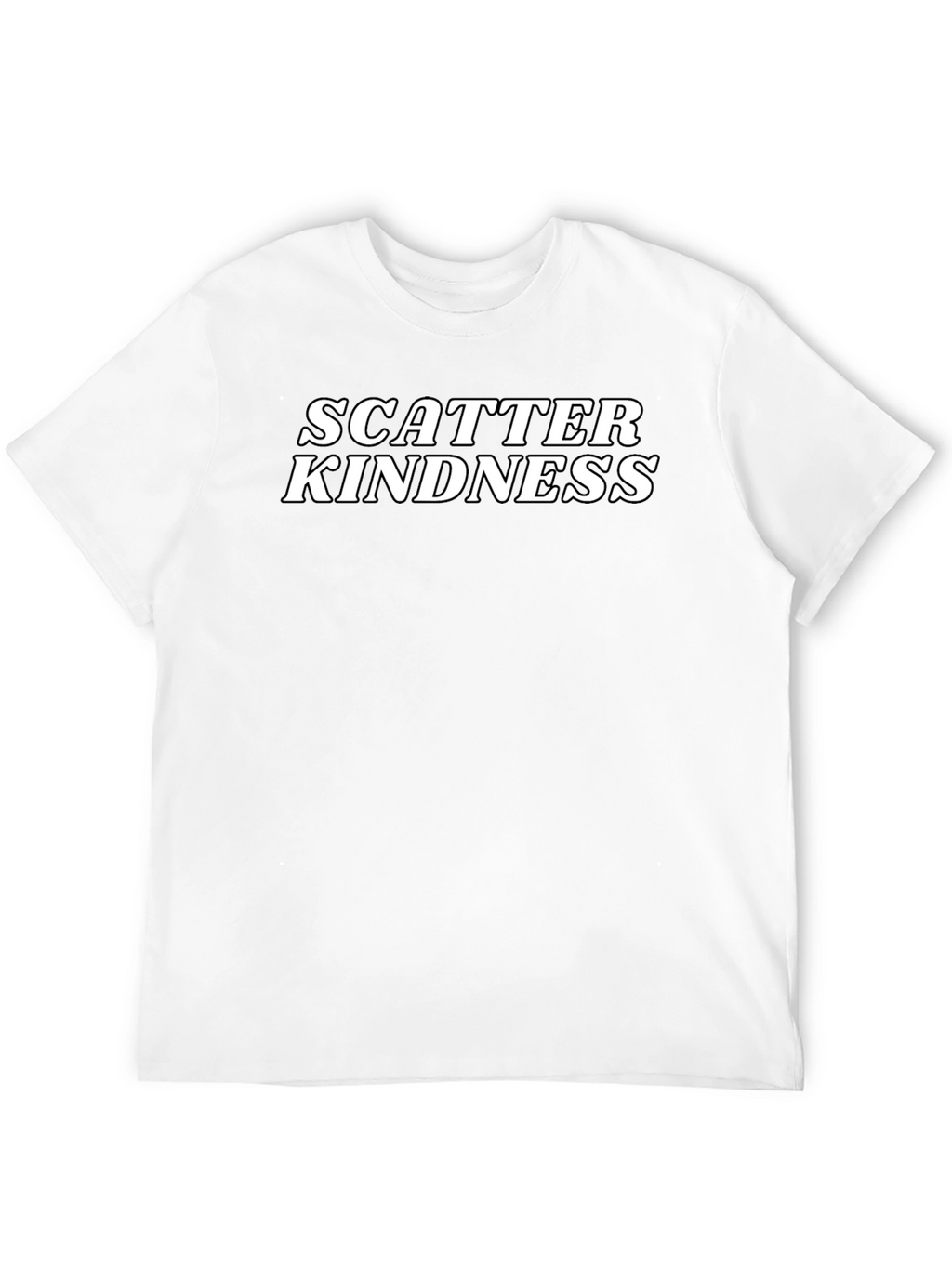 Scatter Kindness Black Graphic T-Shirt