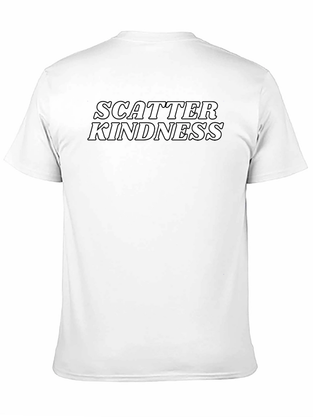 Scatter Kindness Black Graphic T-Shirt