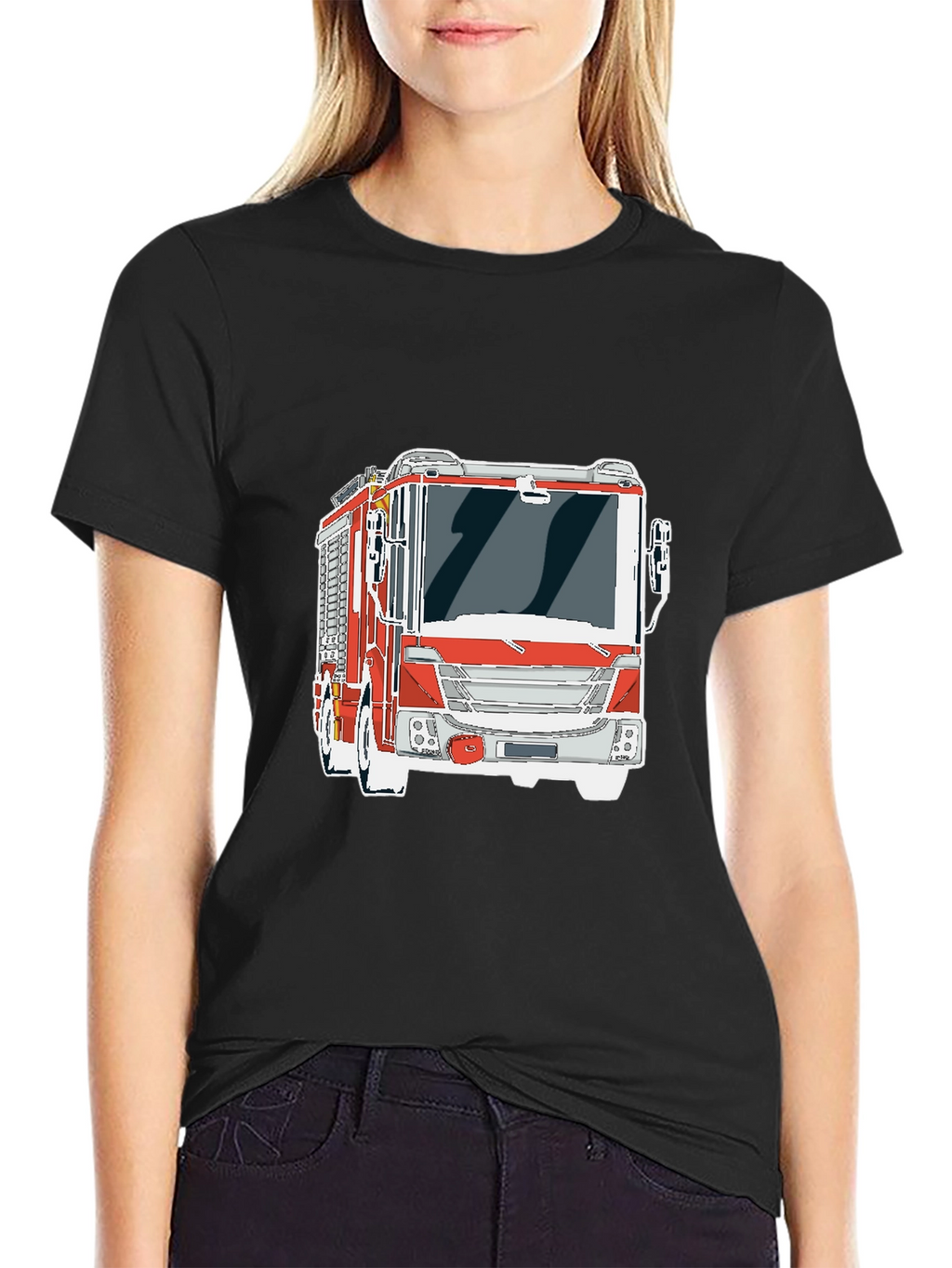 Firetruck Graphic Tee - Cool Fire Engine T-Shirt