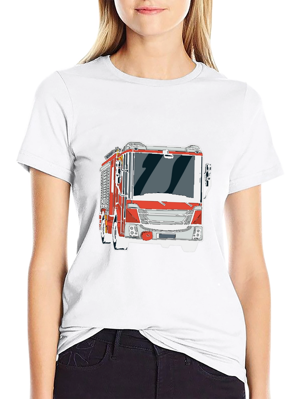 Firetruck Graphic Tee - Cool Fire Engine T-Shirt