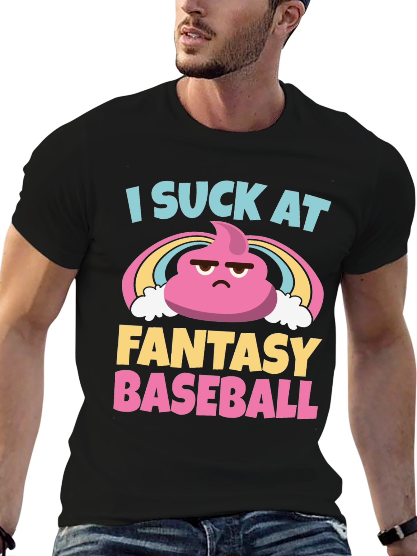 I Suck At Fantasy Baseball Graphic T-Shirt