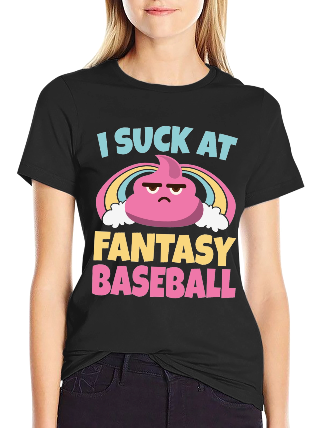 I Suck At Fantasy Baseball Graphic T-Shirt