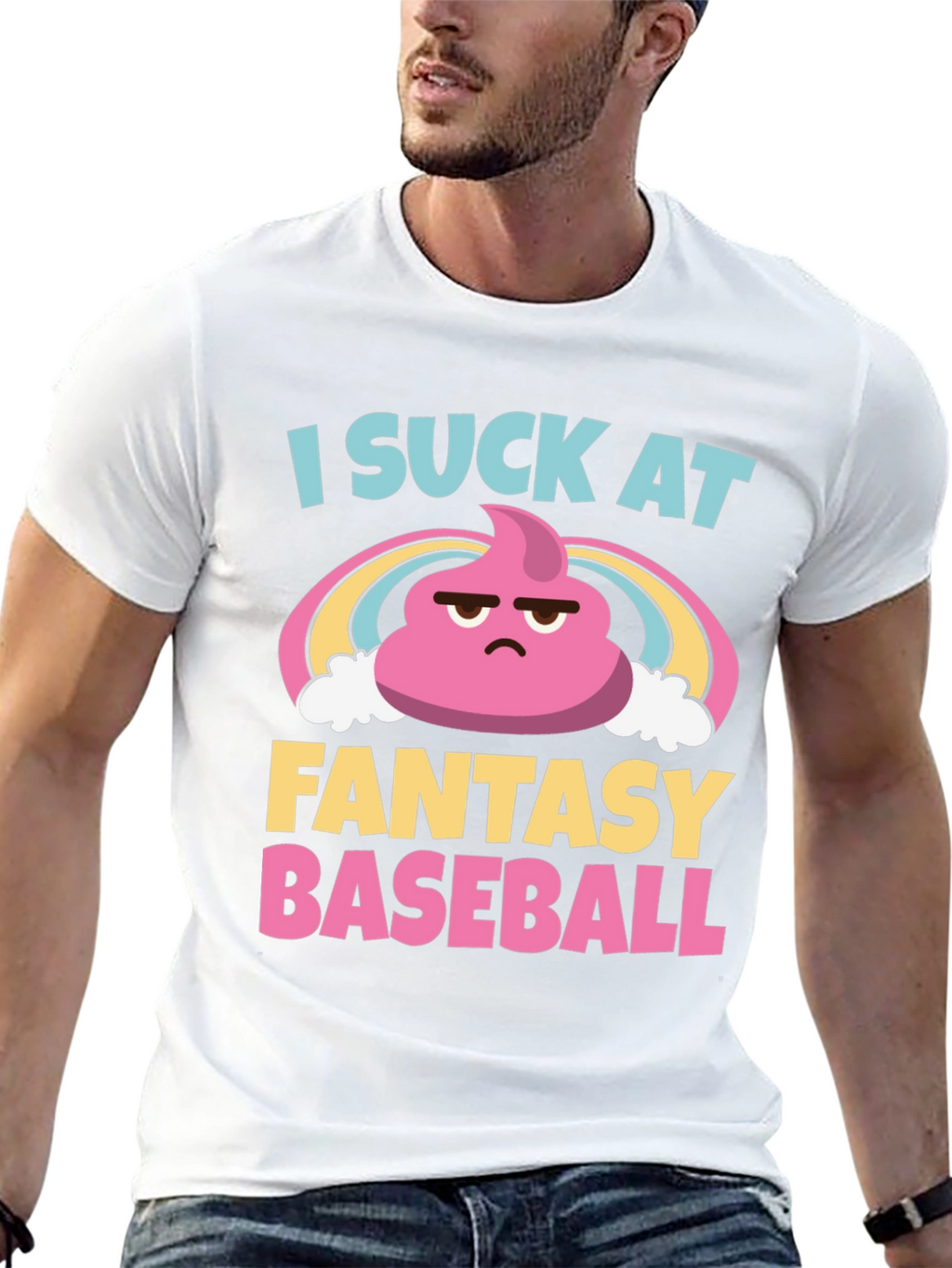 I Suck At Fantasy Baseball Graphic T-Shirt