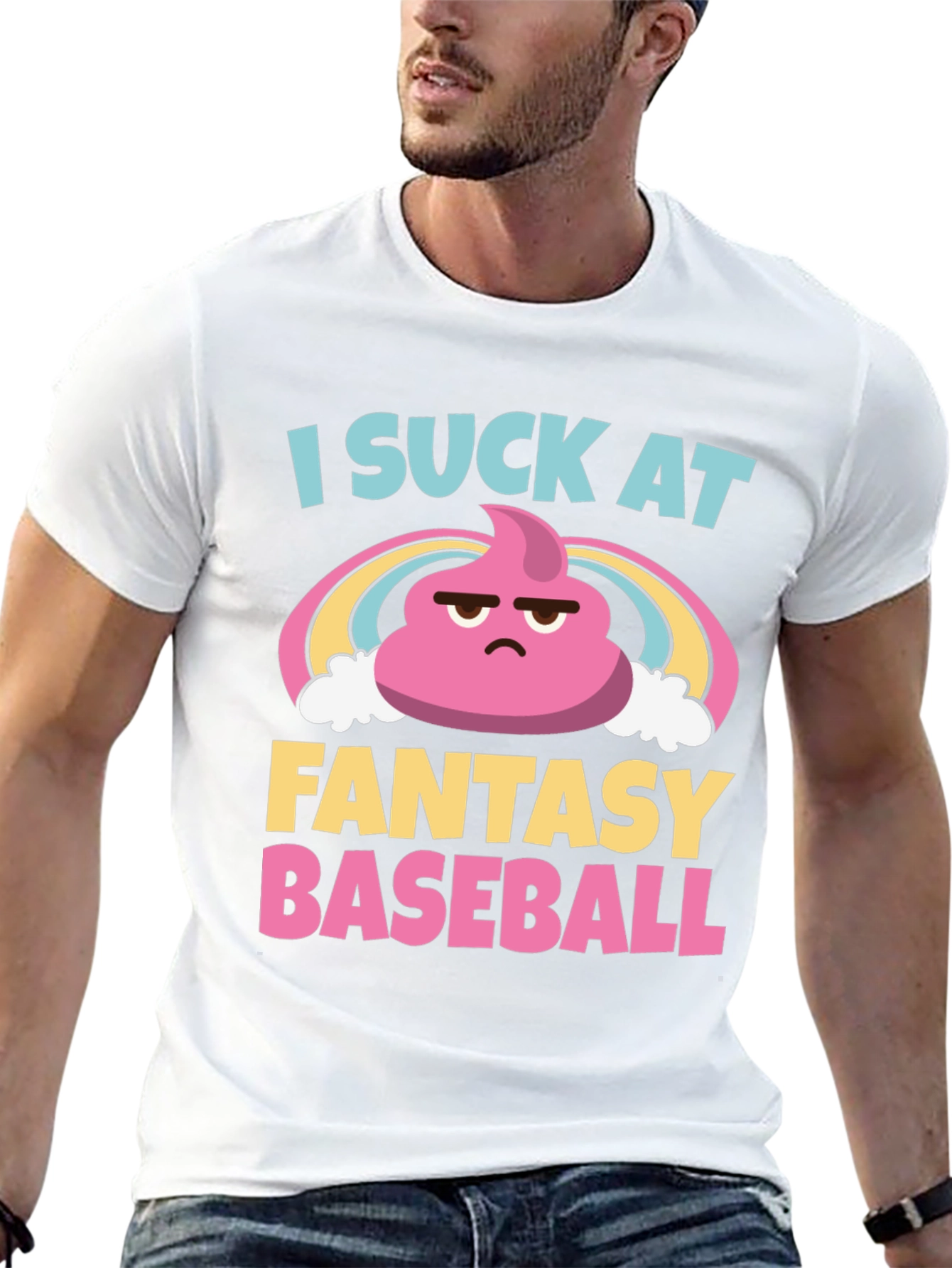 I Suck At Fantasy Baseball Graphic T-Shirt