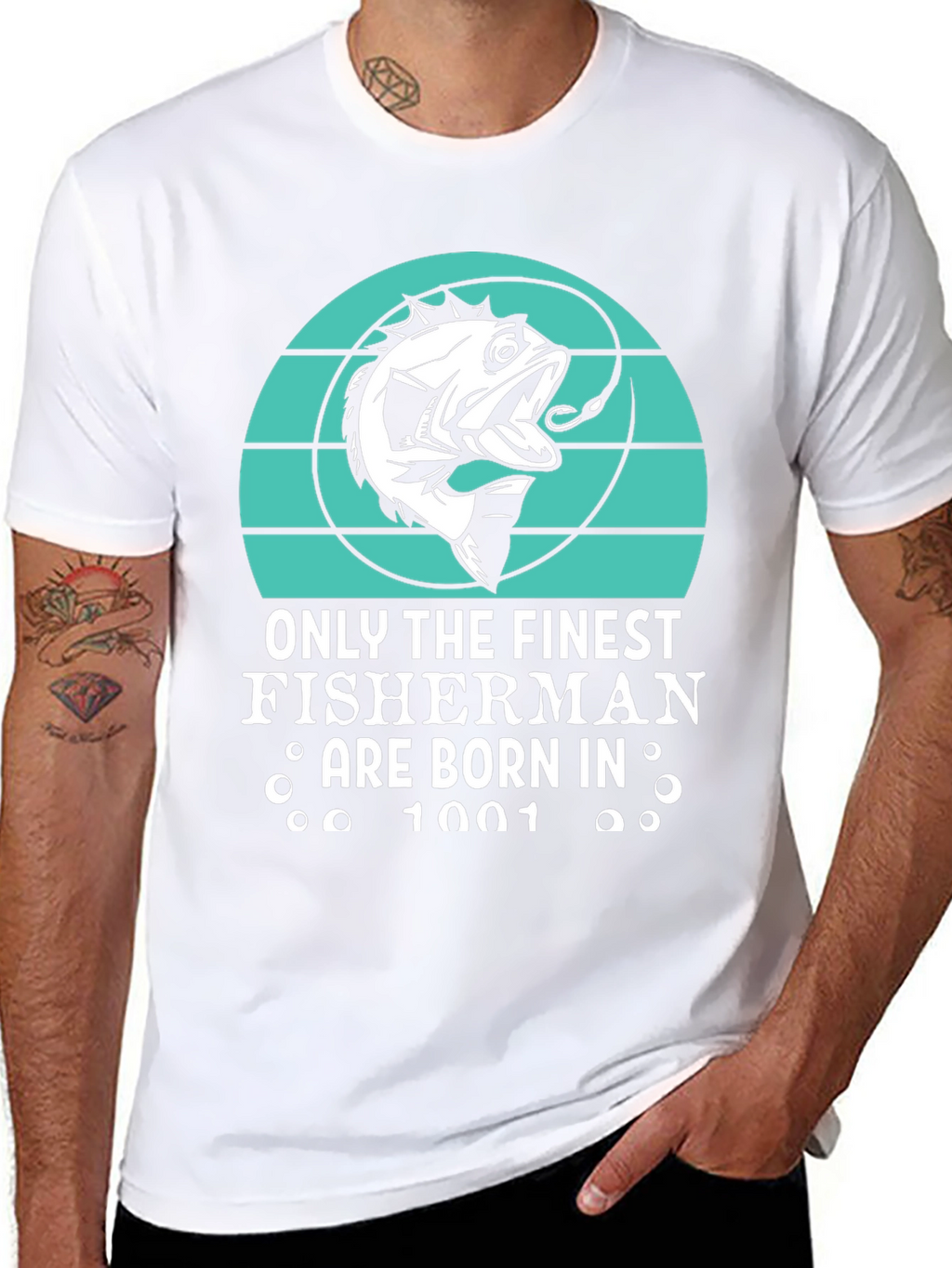 Finest Fisherman Born in 1001 T-Shirt