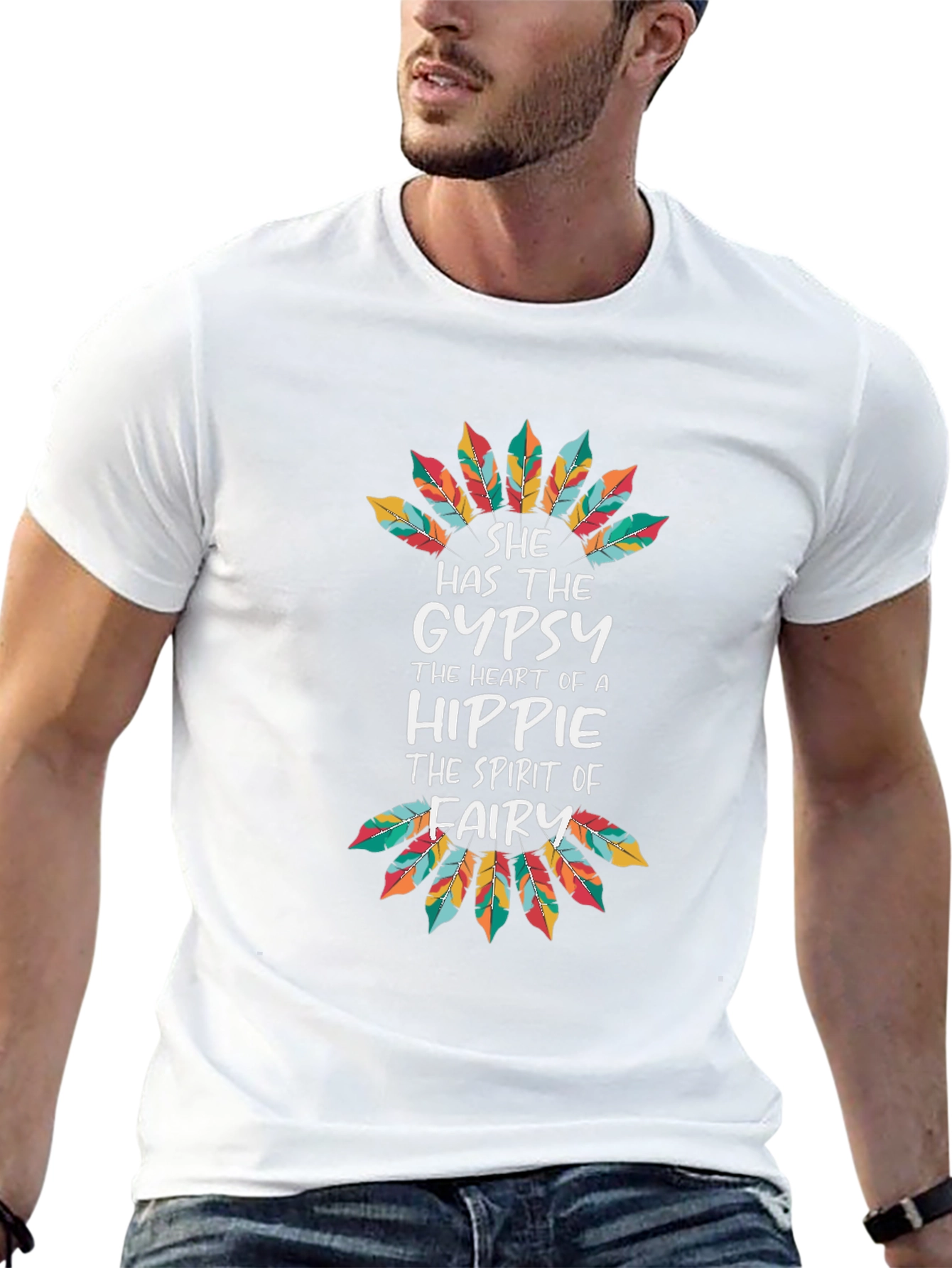 Gypsy Heart Hippie Spirit T-Shirt - Black