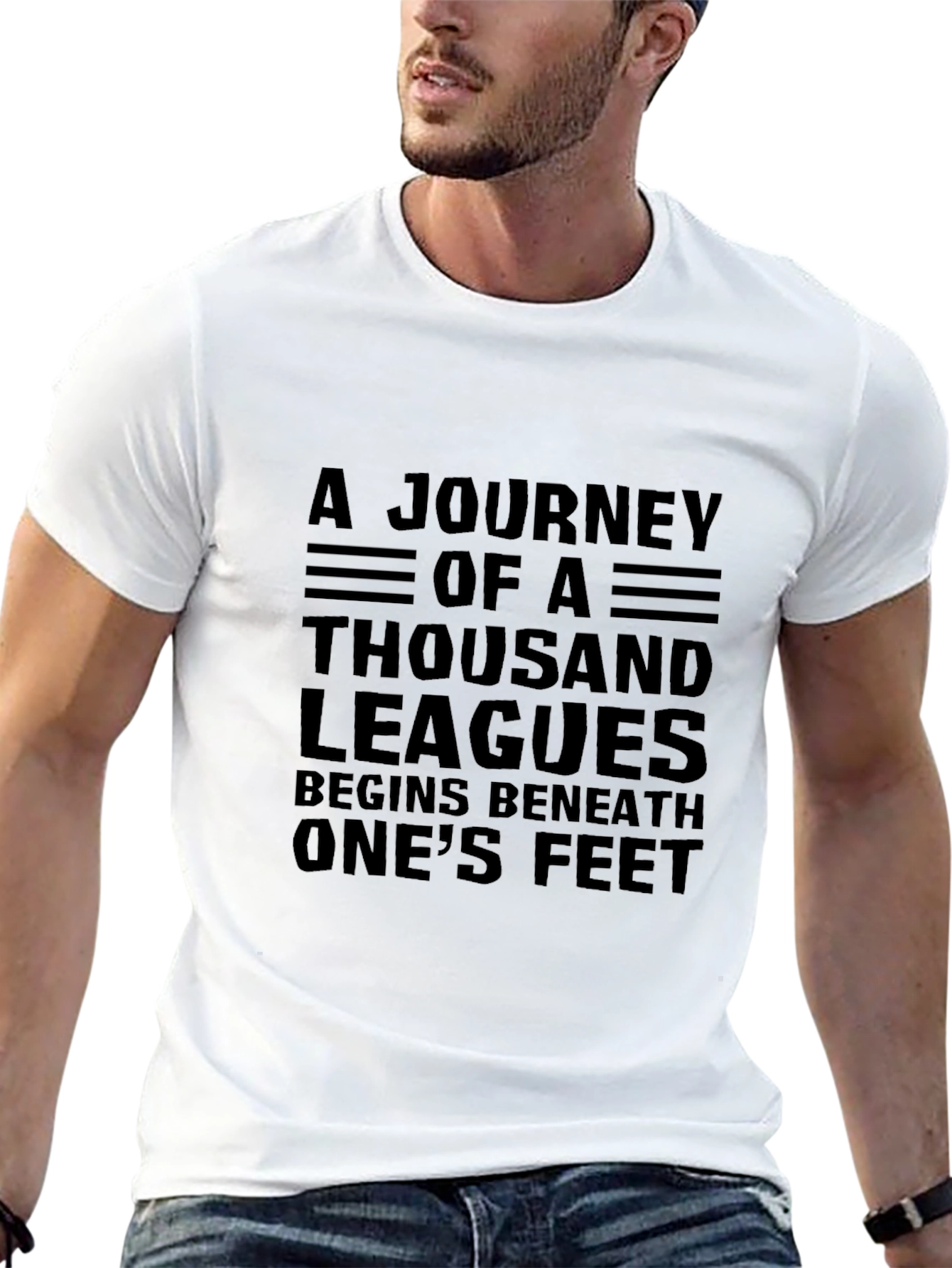 Journey of a Thousand Leagues Black T-Shirt