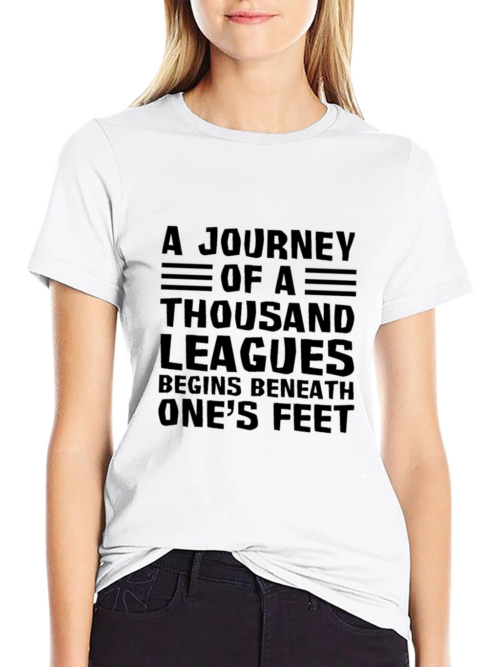 Journey of a Thousand Leagues Black T-Shirt