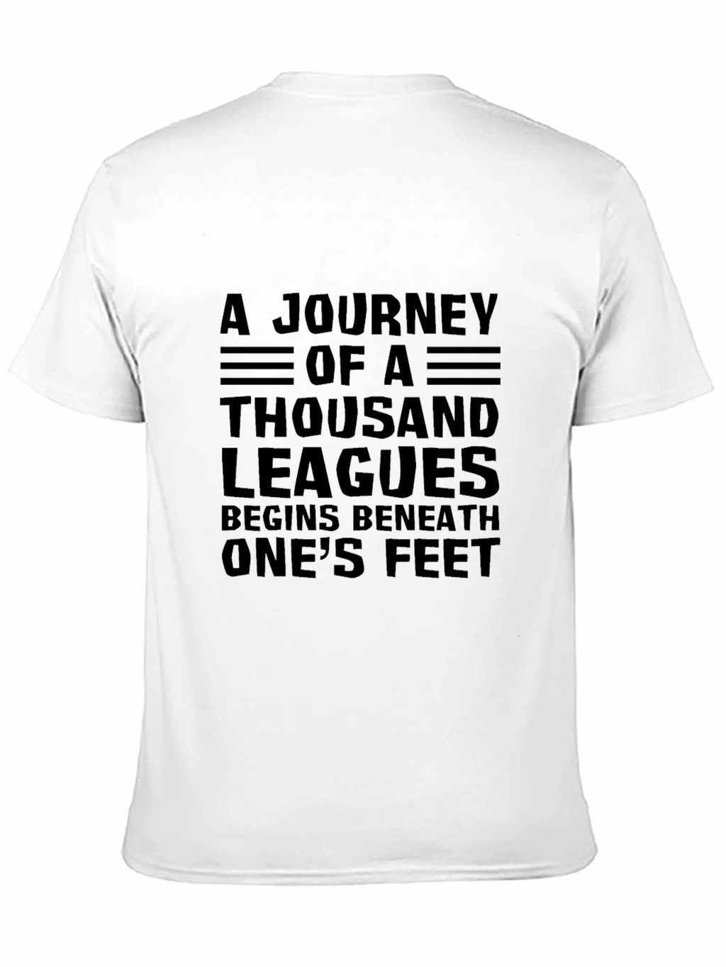 Journey of a Thousand Leagues Black T-Shirt