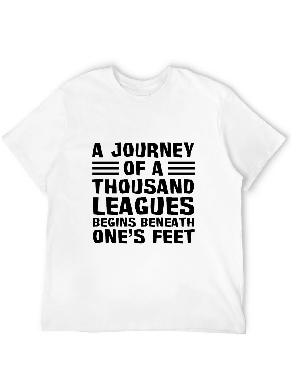 Journey of a Thousand Leagues Black T-Shirt