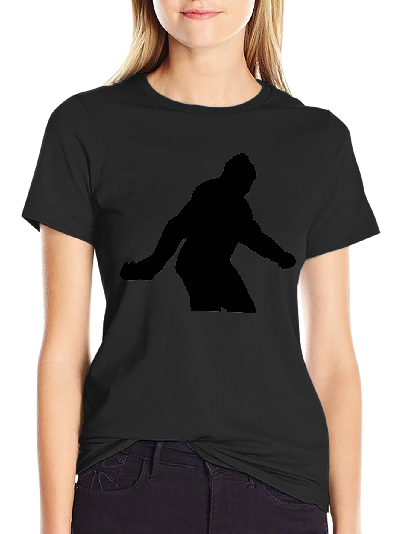 Silhouette Figure Black T-Shirt