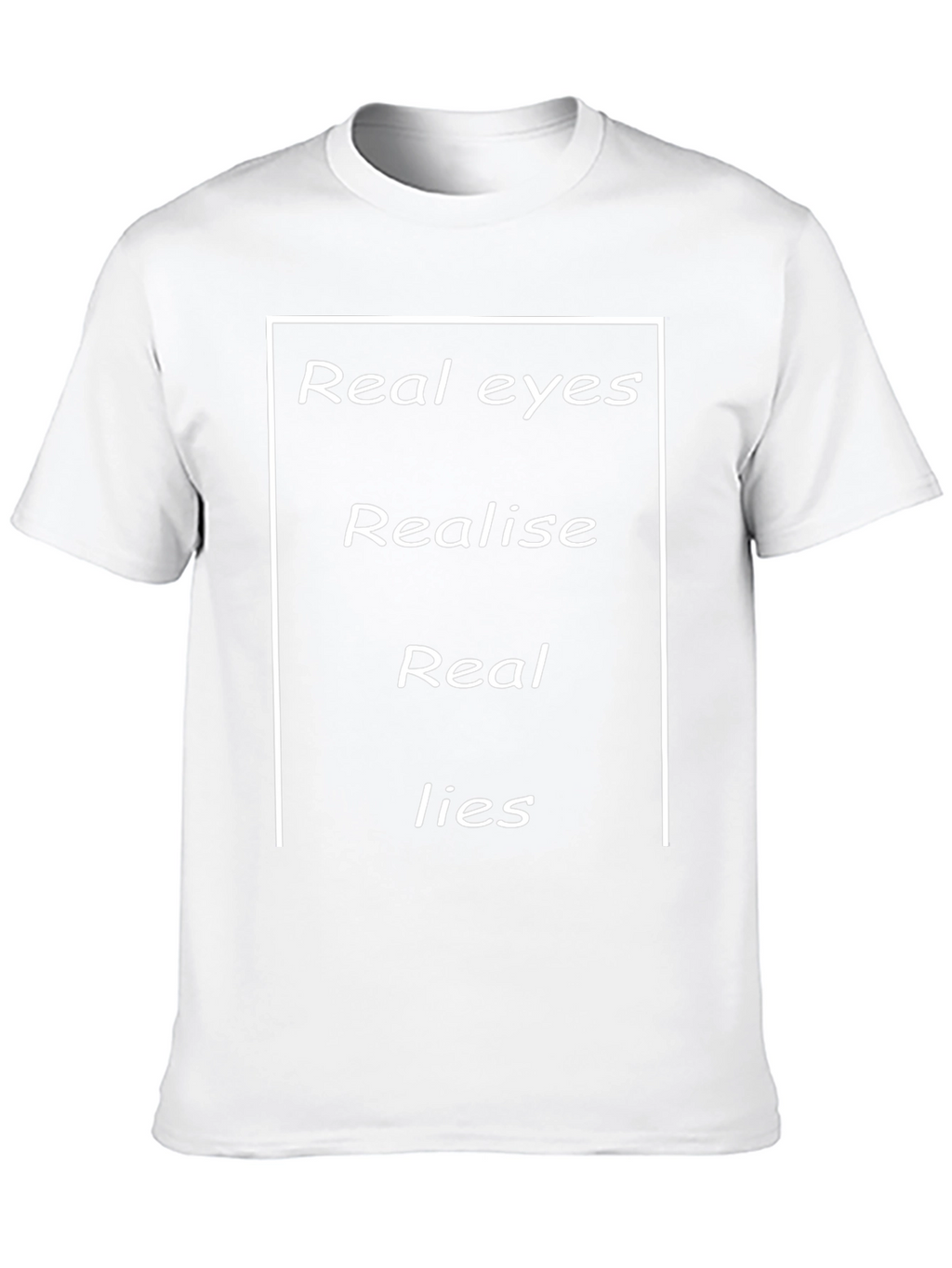 Real Eyes Realise Real Lies Graphic Tee - Black