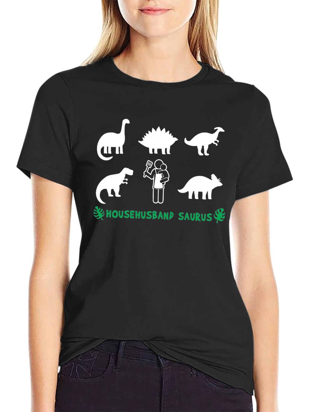 Househusband Saurus T-Shirt - Dad Dinosaur Graphic Tee