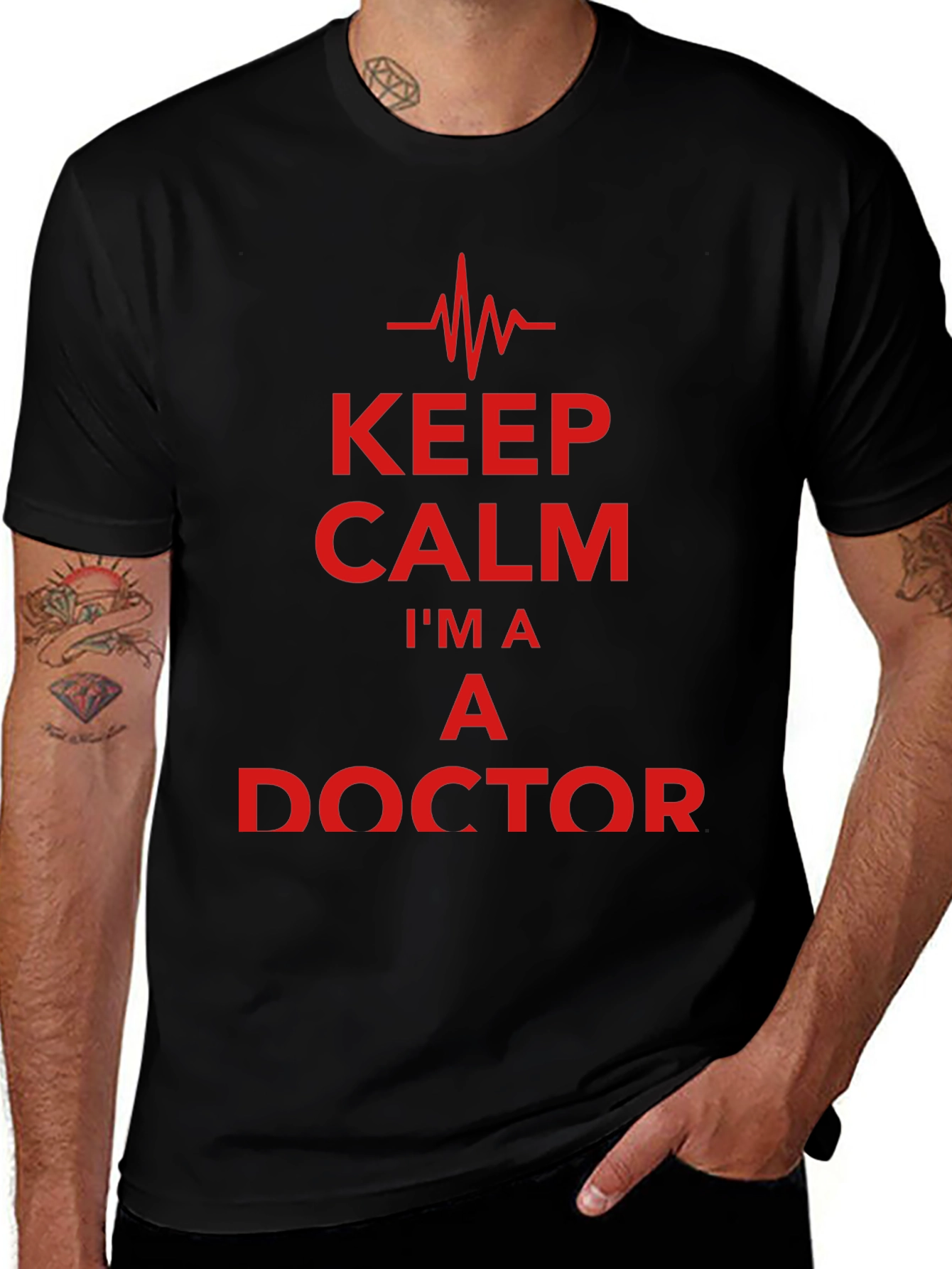 Keep Calm Im a Doctor T-Shirt - Novelty Graphic Tee