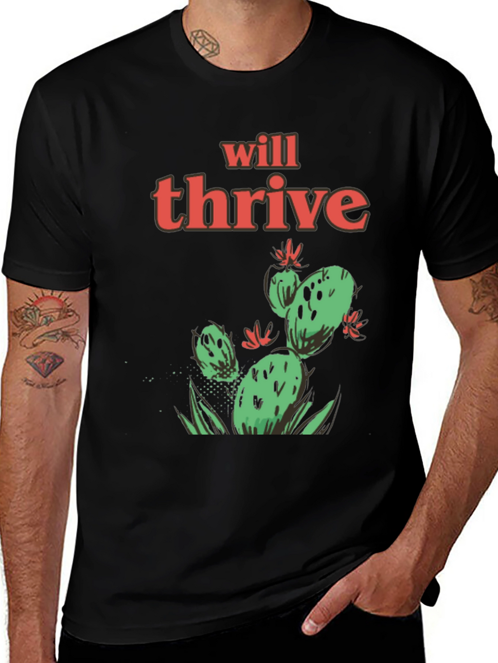 Will Thrive Cactus Graphic Tee