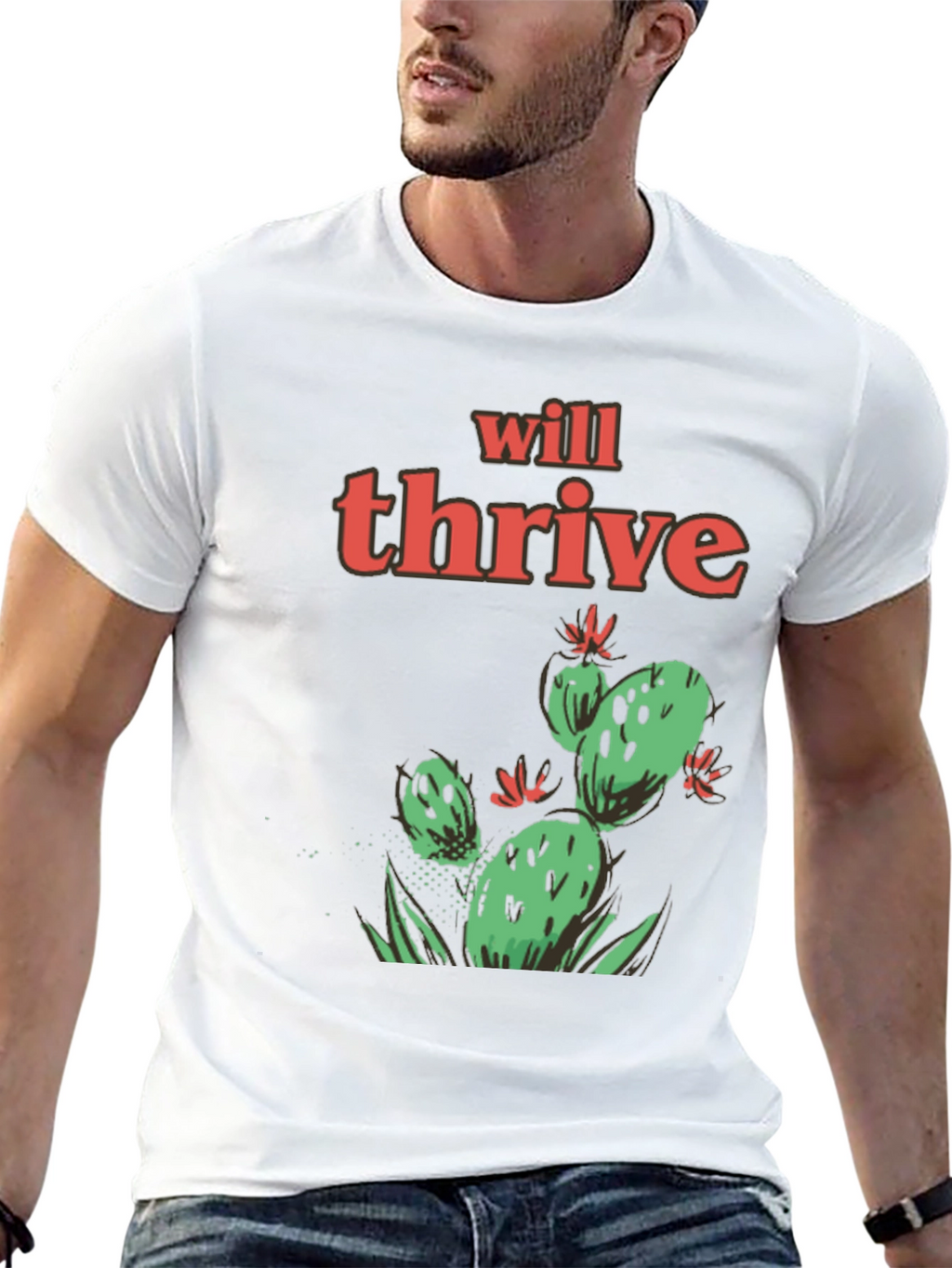Will Thrive Cactus Graphic Tee