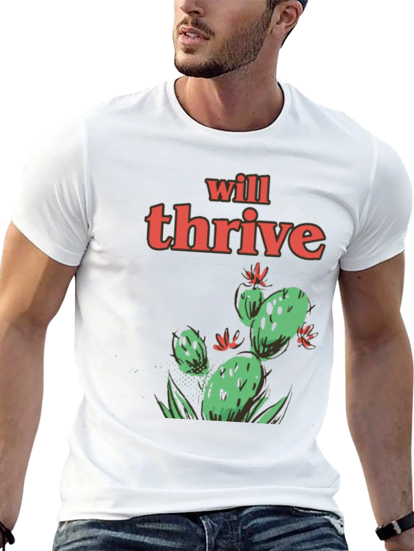 Will Thrive Cactus Graphic Tee