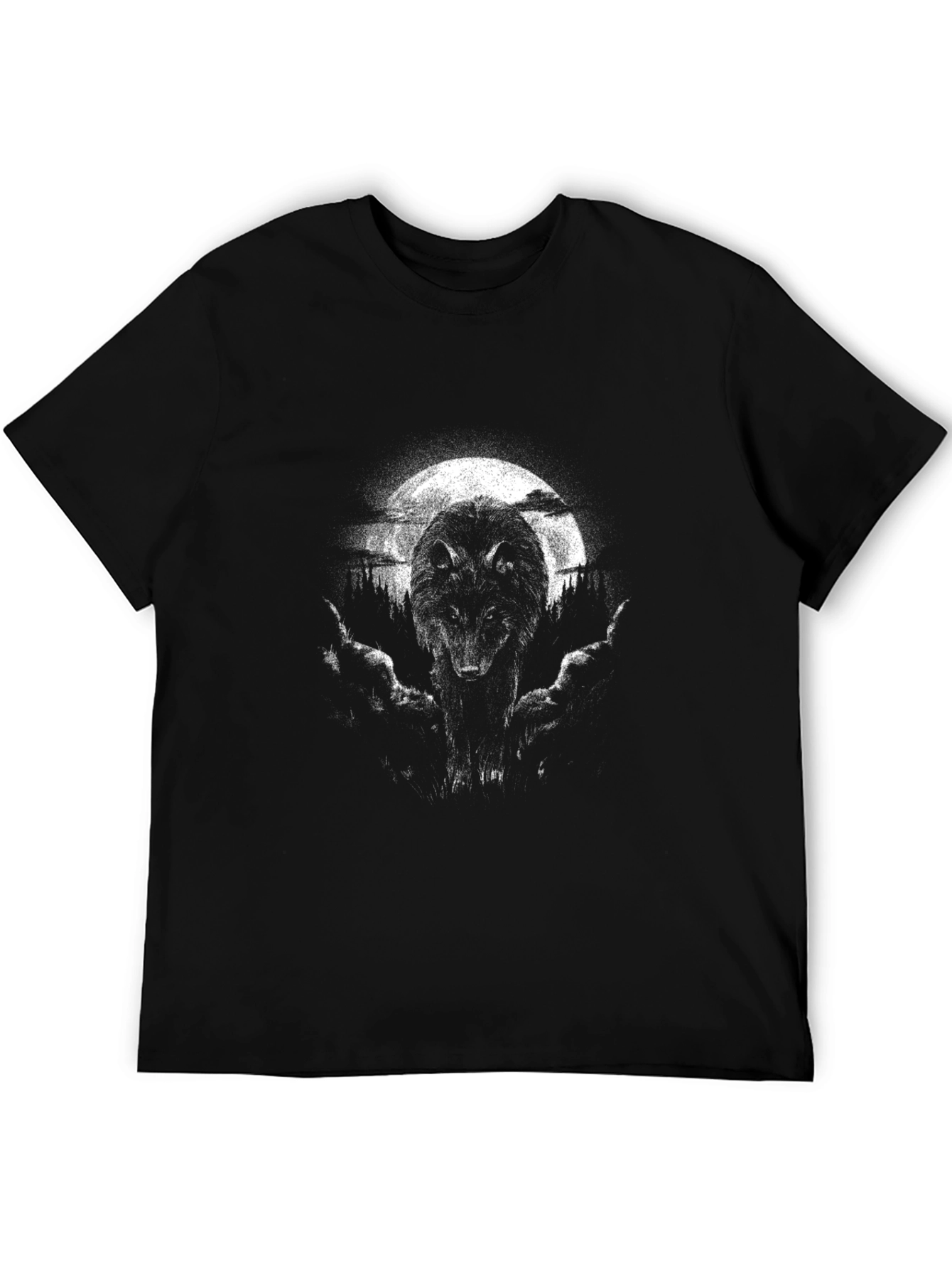 Wolf Moon Graphic Tee - Dark & Edgy Style