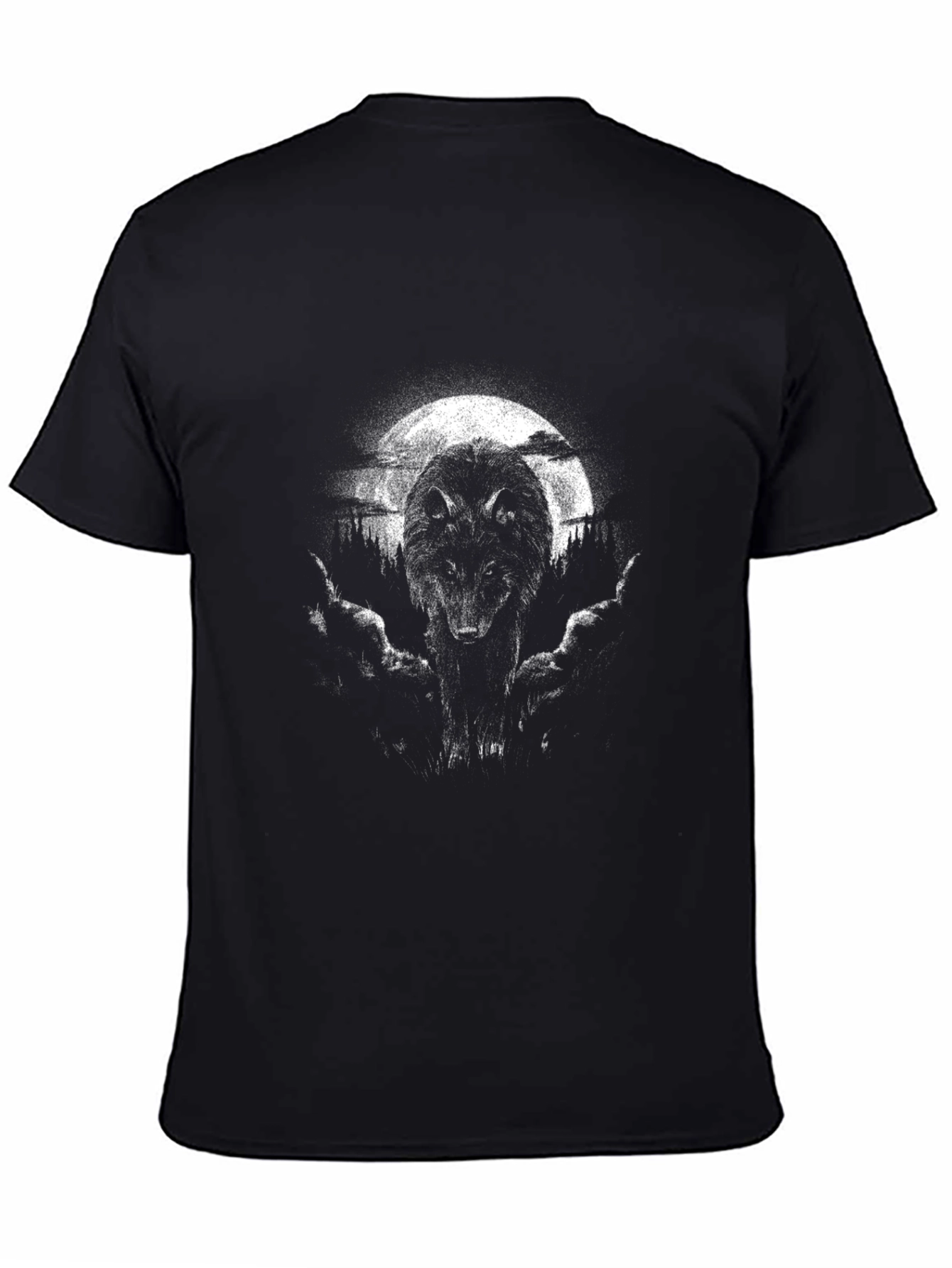 Wolf Moon Graphic Tee - Dark & Edgy Style