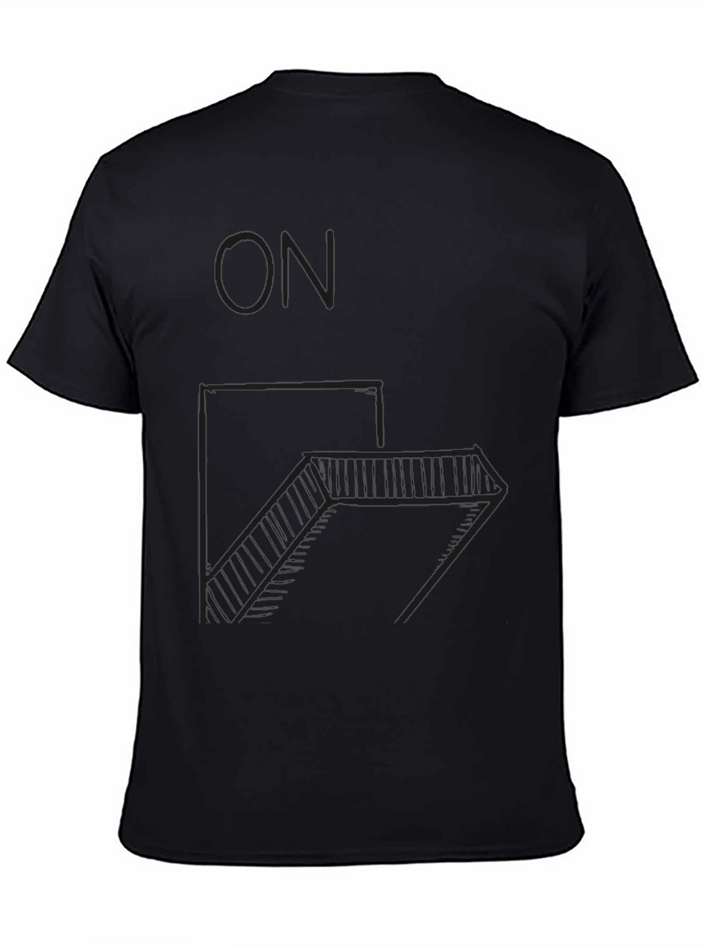 Minimalist Geometric Staircase T-Shirt