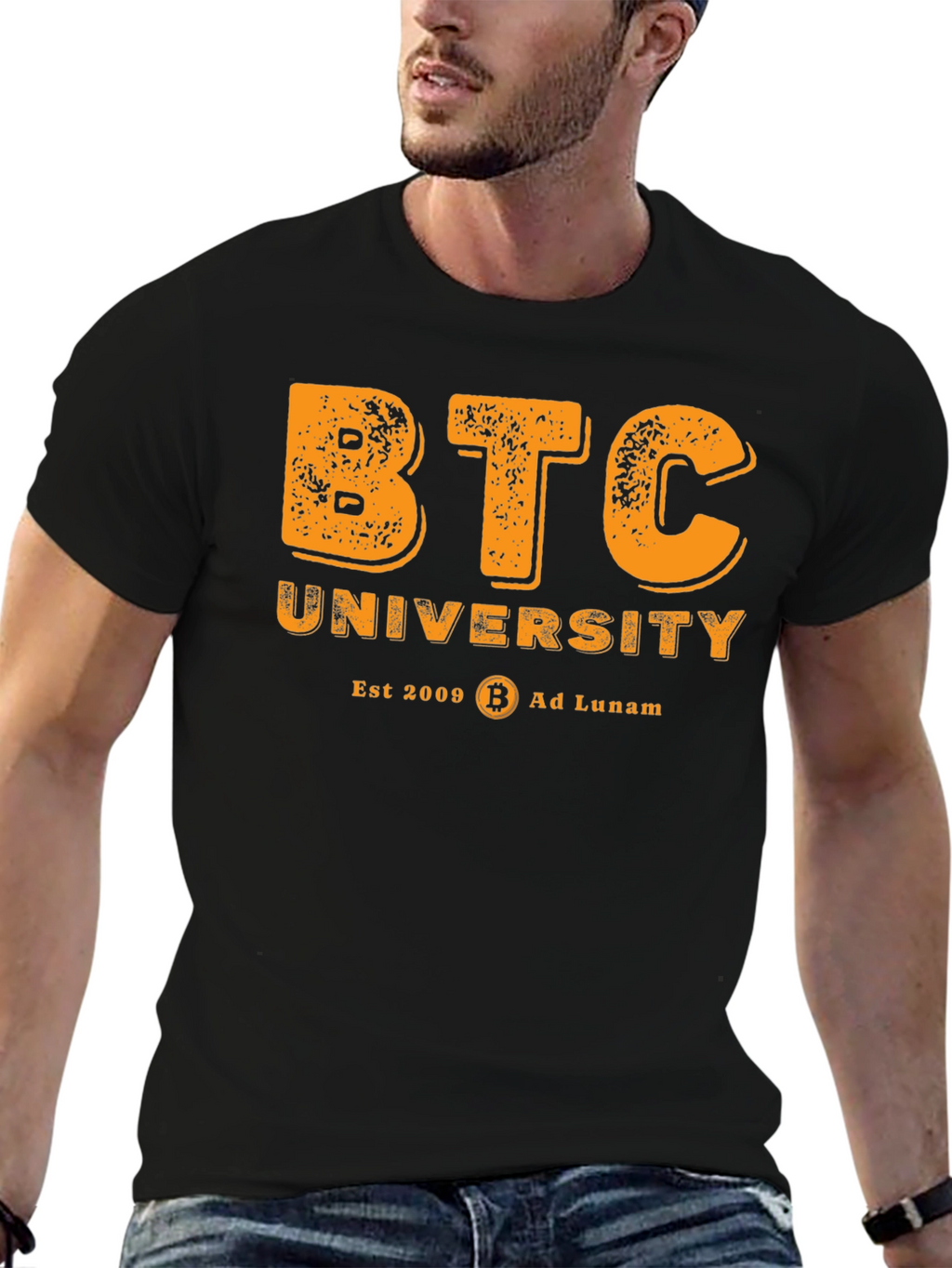 BTC University T-Shirt - Bitcoin Crypto Tee