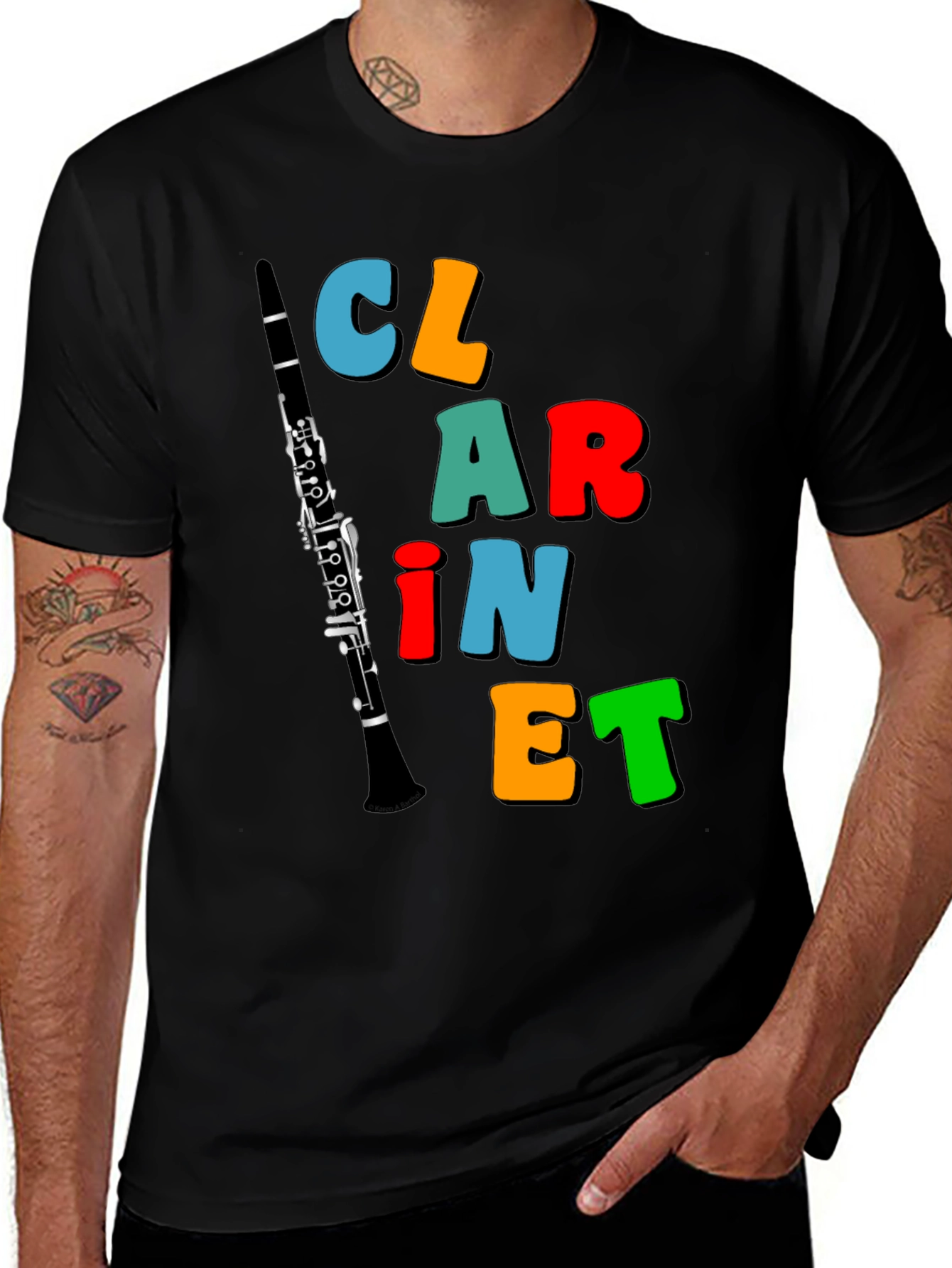 Clarinet T-Shirt - Band Instrument Tee
