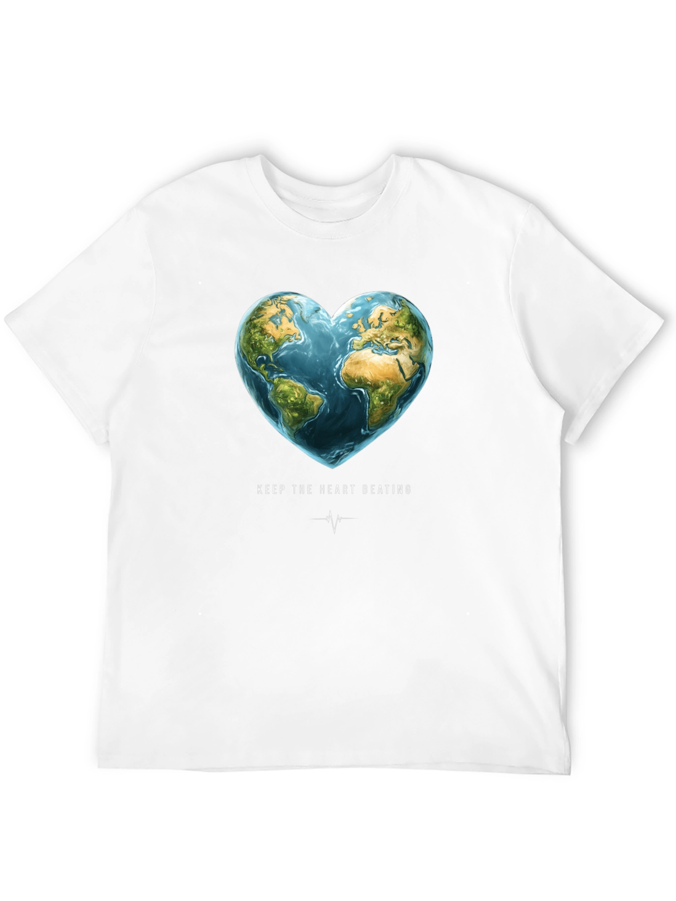 Earth Heartbeat Graphic Tee - Keep The Heart Beating