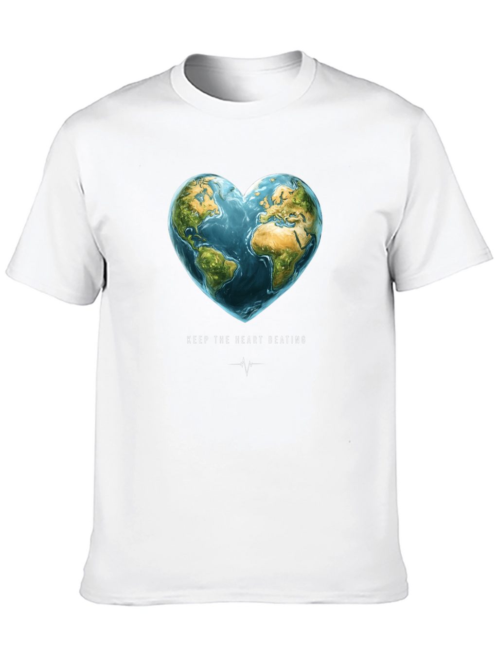 Earth Heartbeat Graphic Tee - Keep The Heart Beating